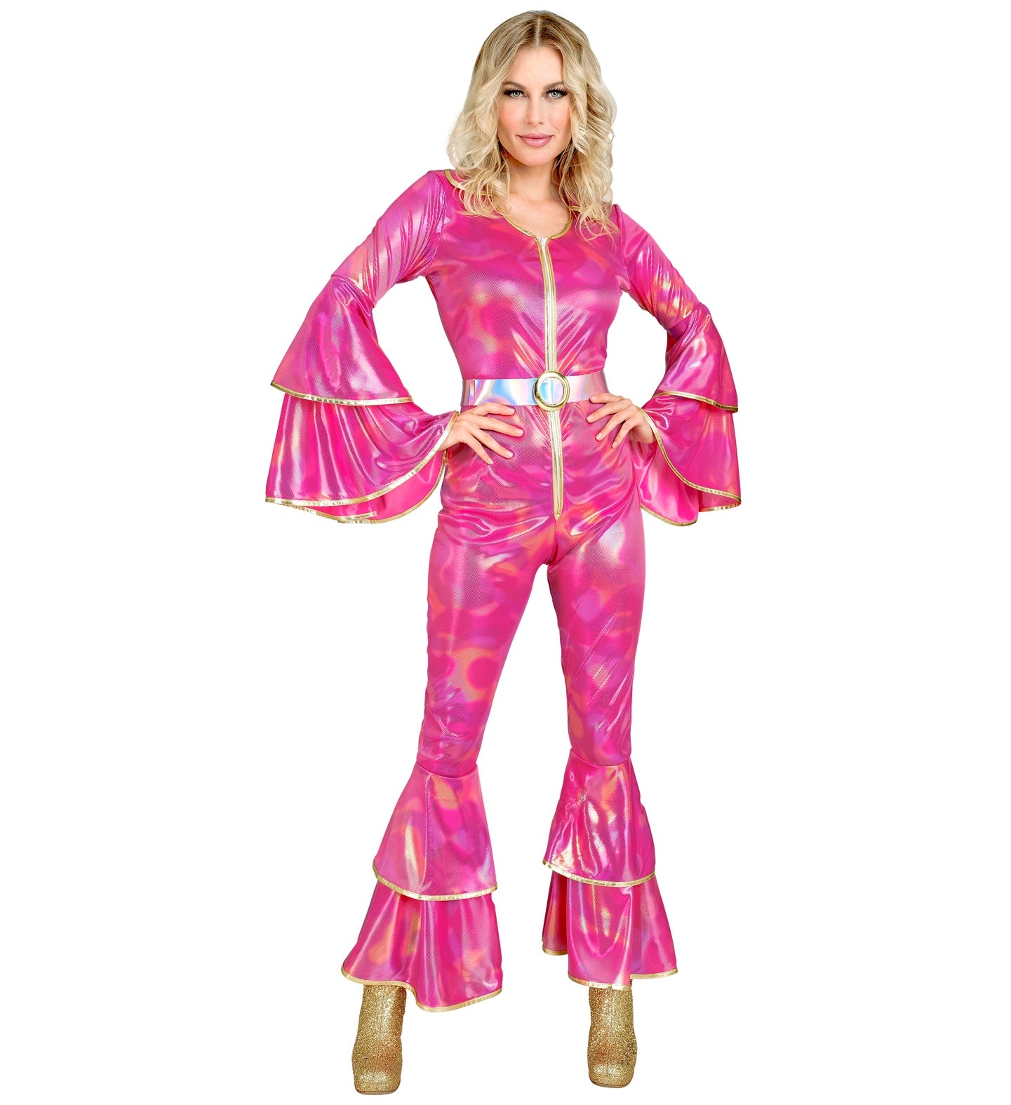 70's Disco Queen Abba Costume Pink