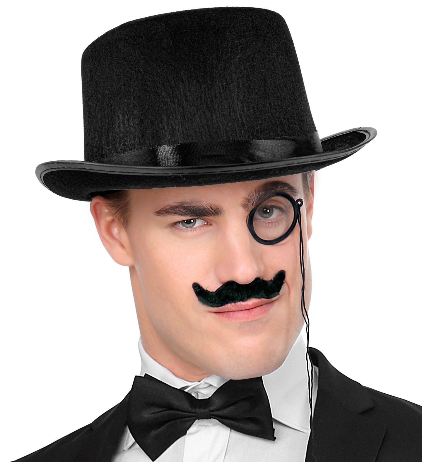 Black Felt Top Hat Victorian Topper