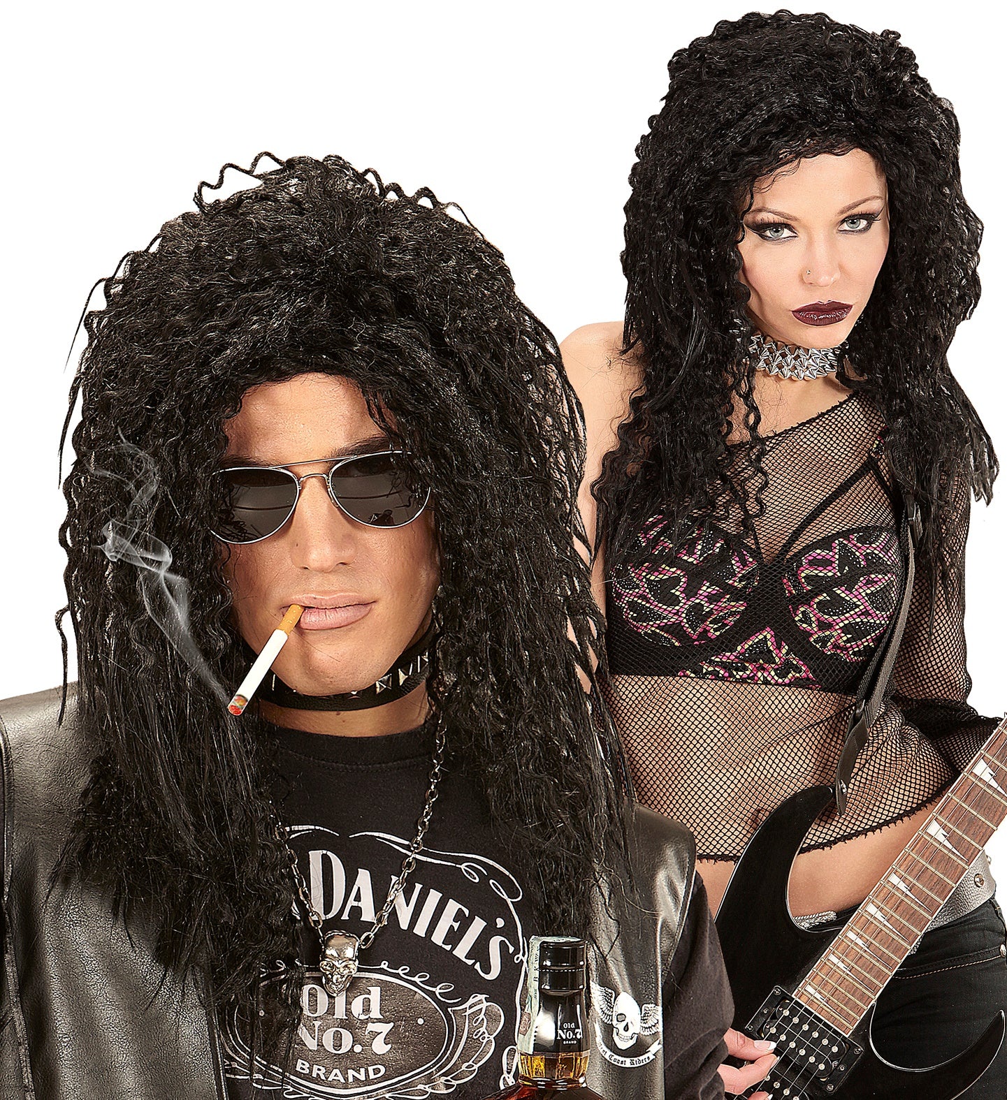 Black Hard Rock Slash Wig