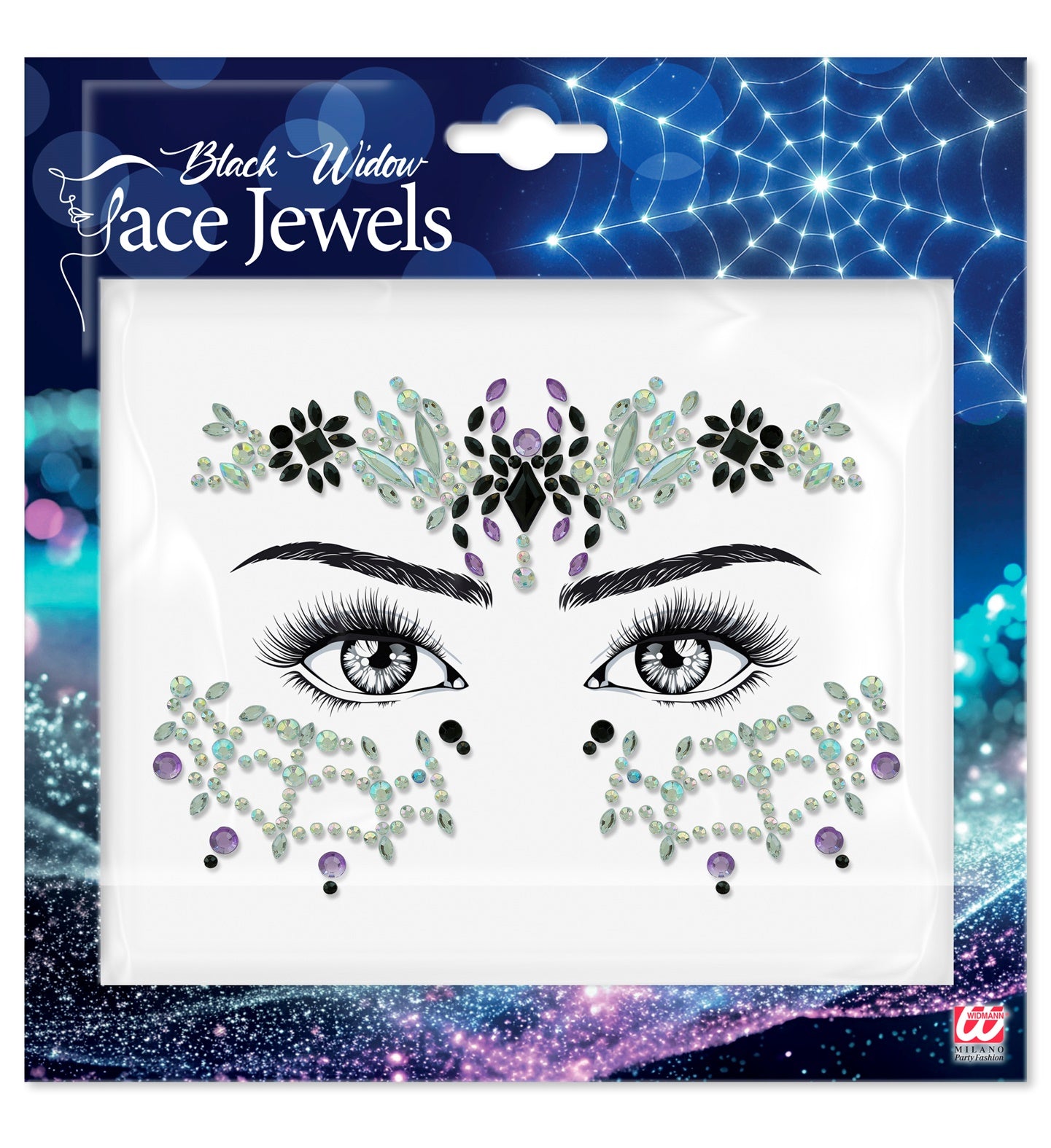 Black Widow Face Jewels