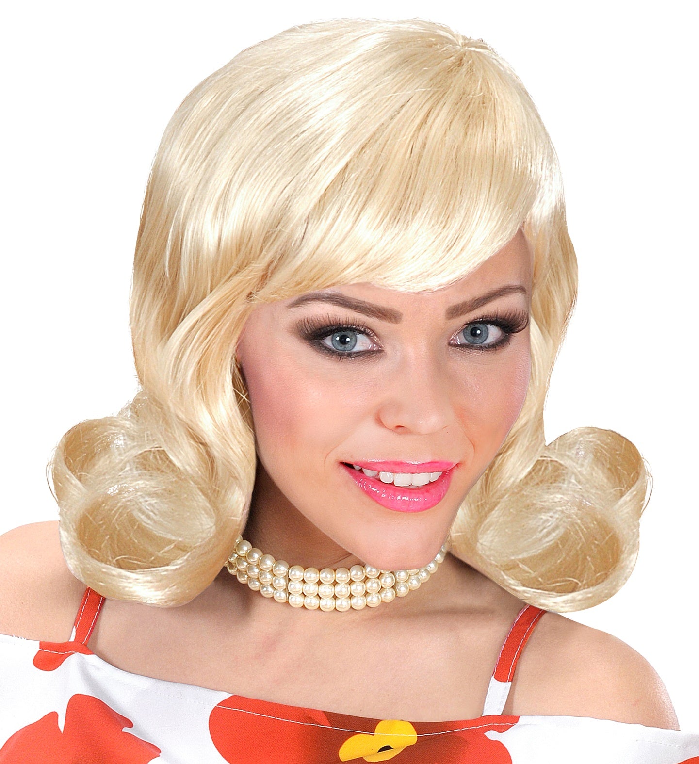 Blonde 60's Flip Wig