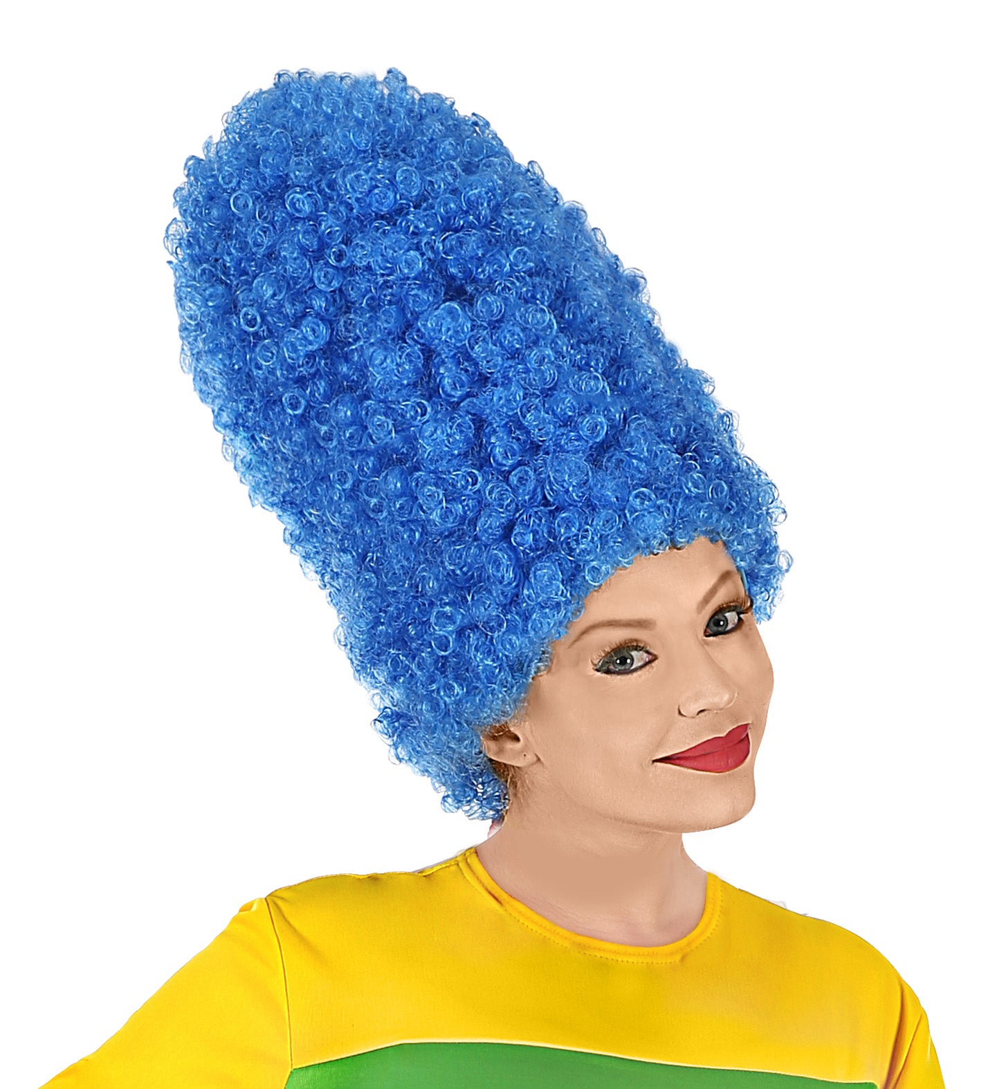 Blue Curly Marge Wig