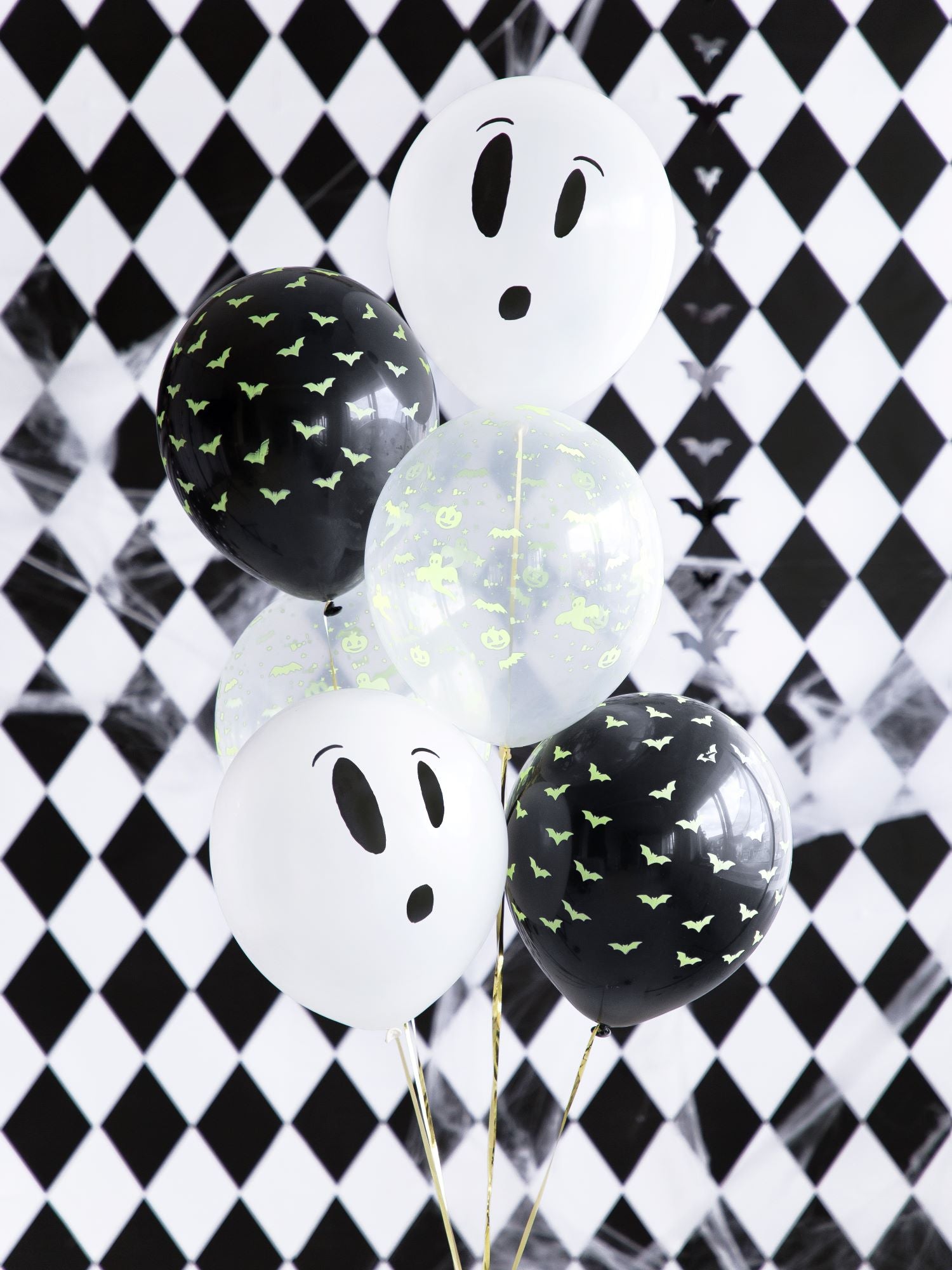 Boo Halloween UV Balloons party decorations