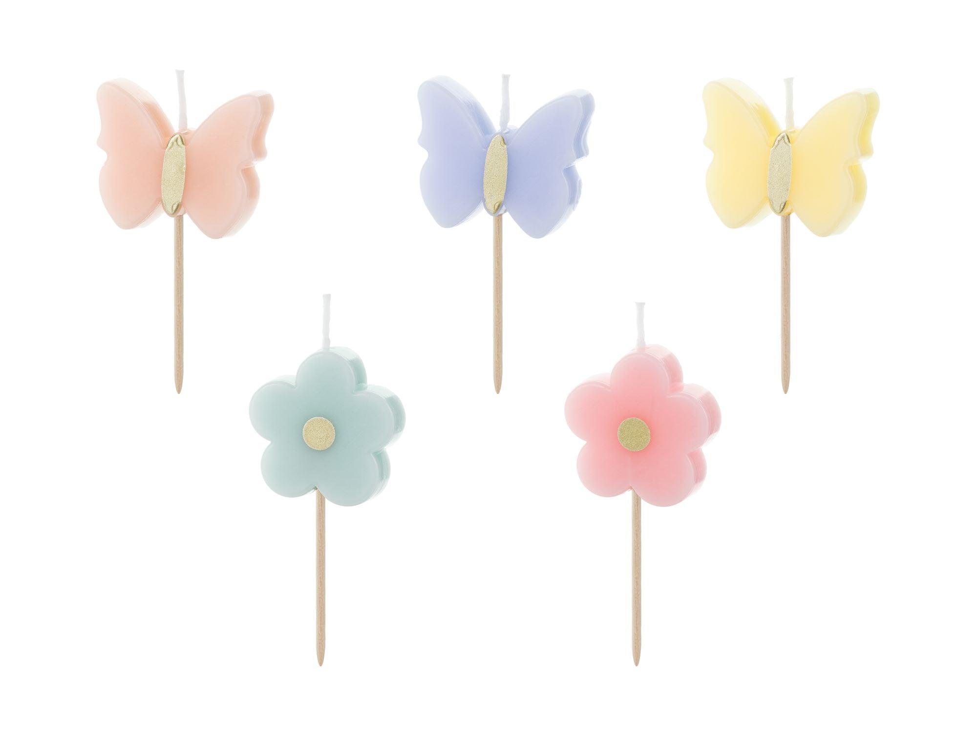 Butterfly Birthday Candles cake decorations