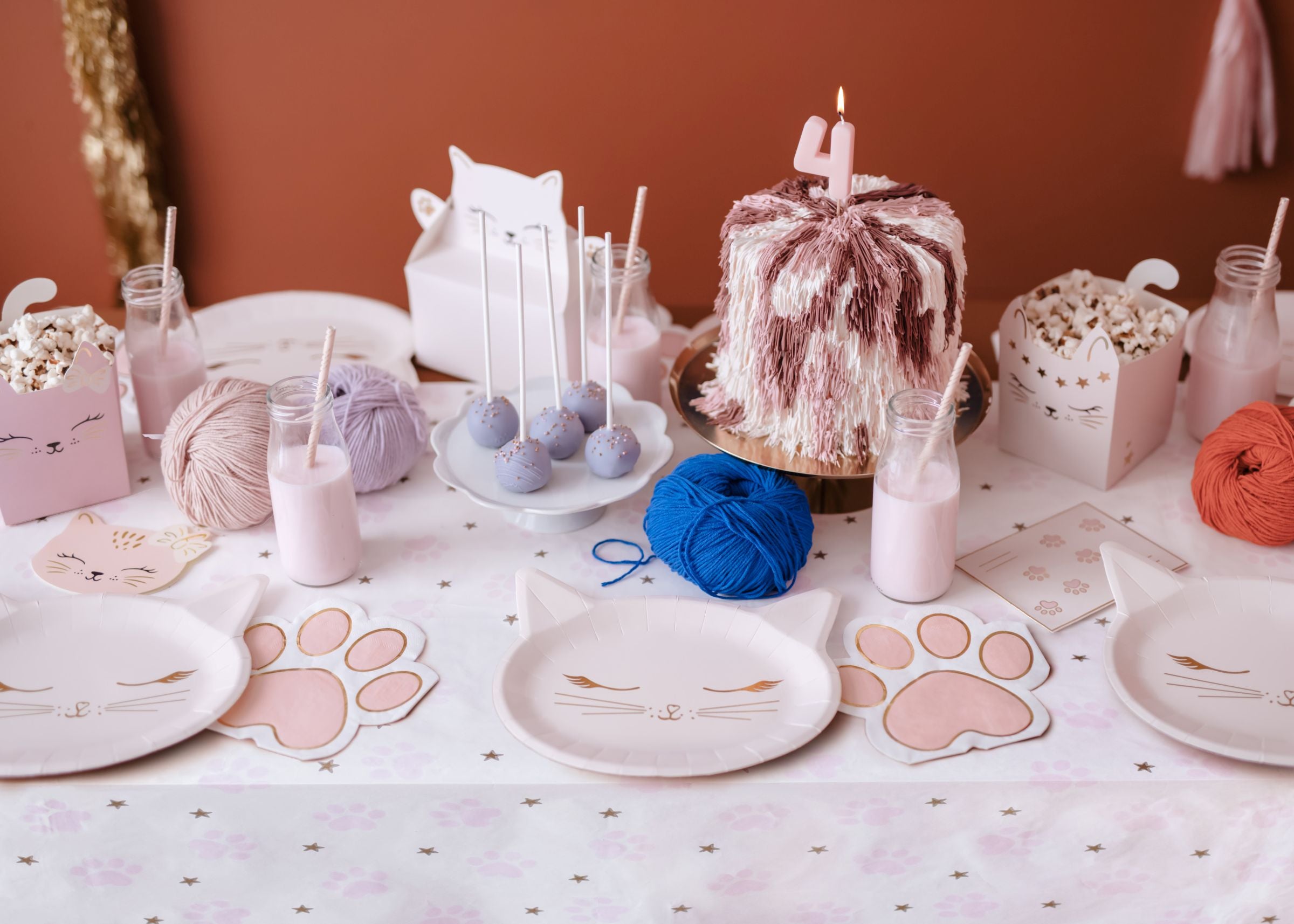 Cat Paws Paper Tablecloth party decoration