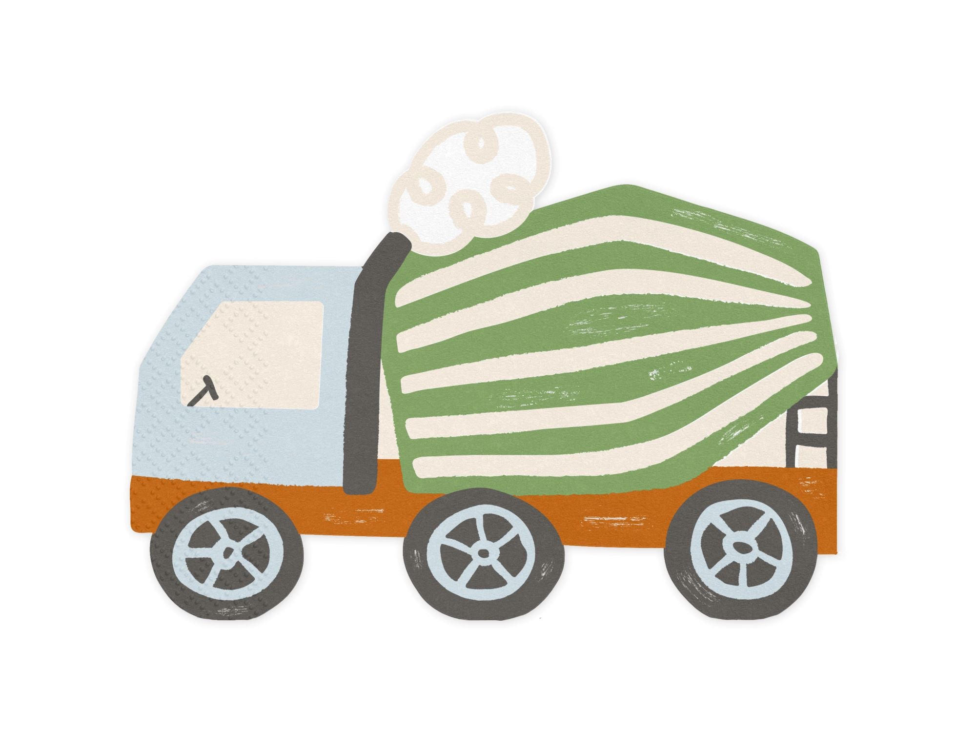 Cement Mixer Construction Party Napkins
