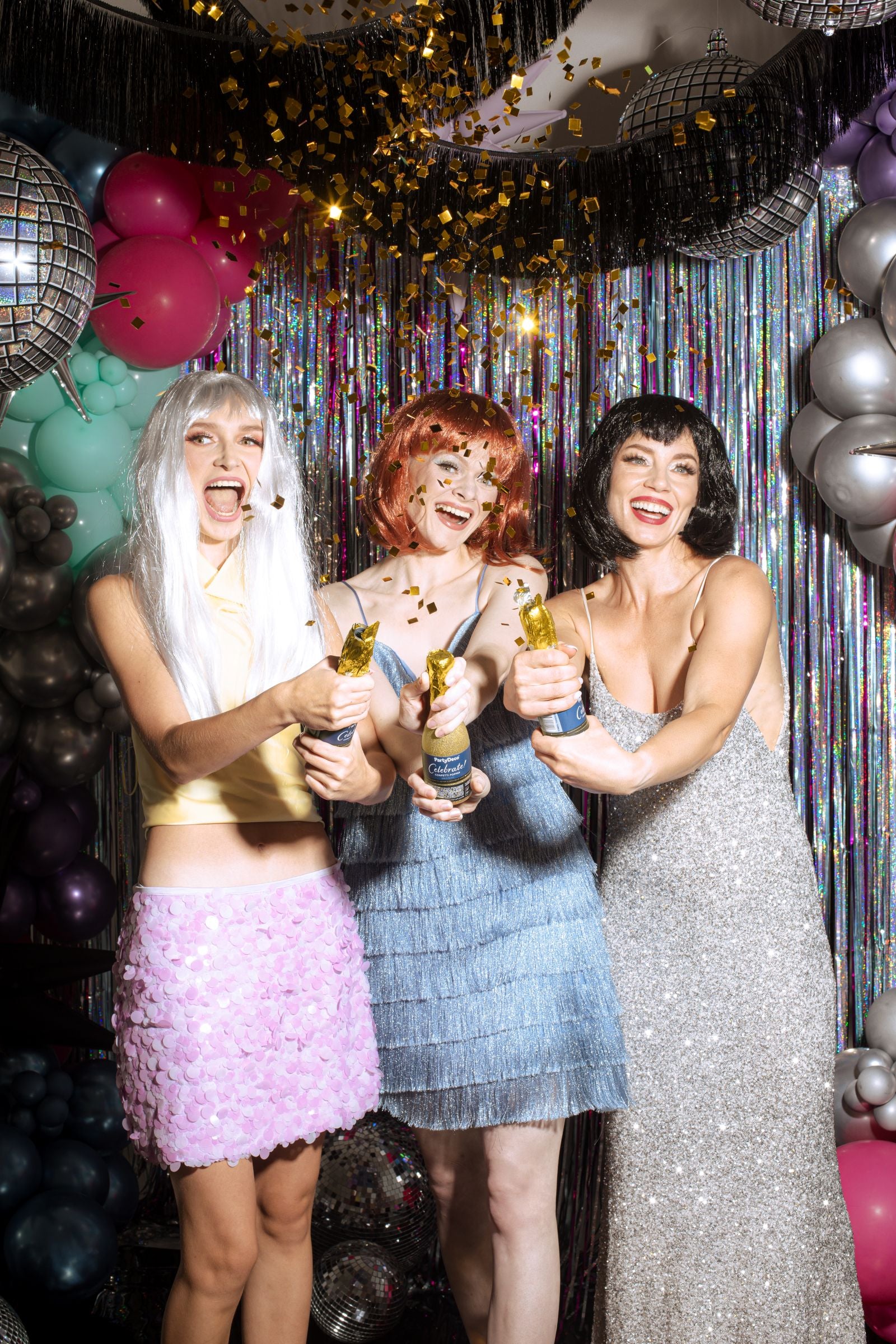 Champagne Confetti Cannon Gold 20.5cm