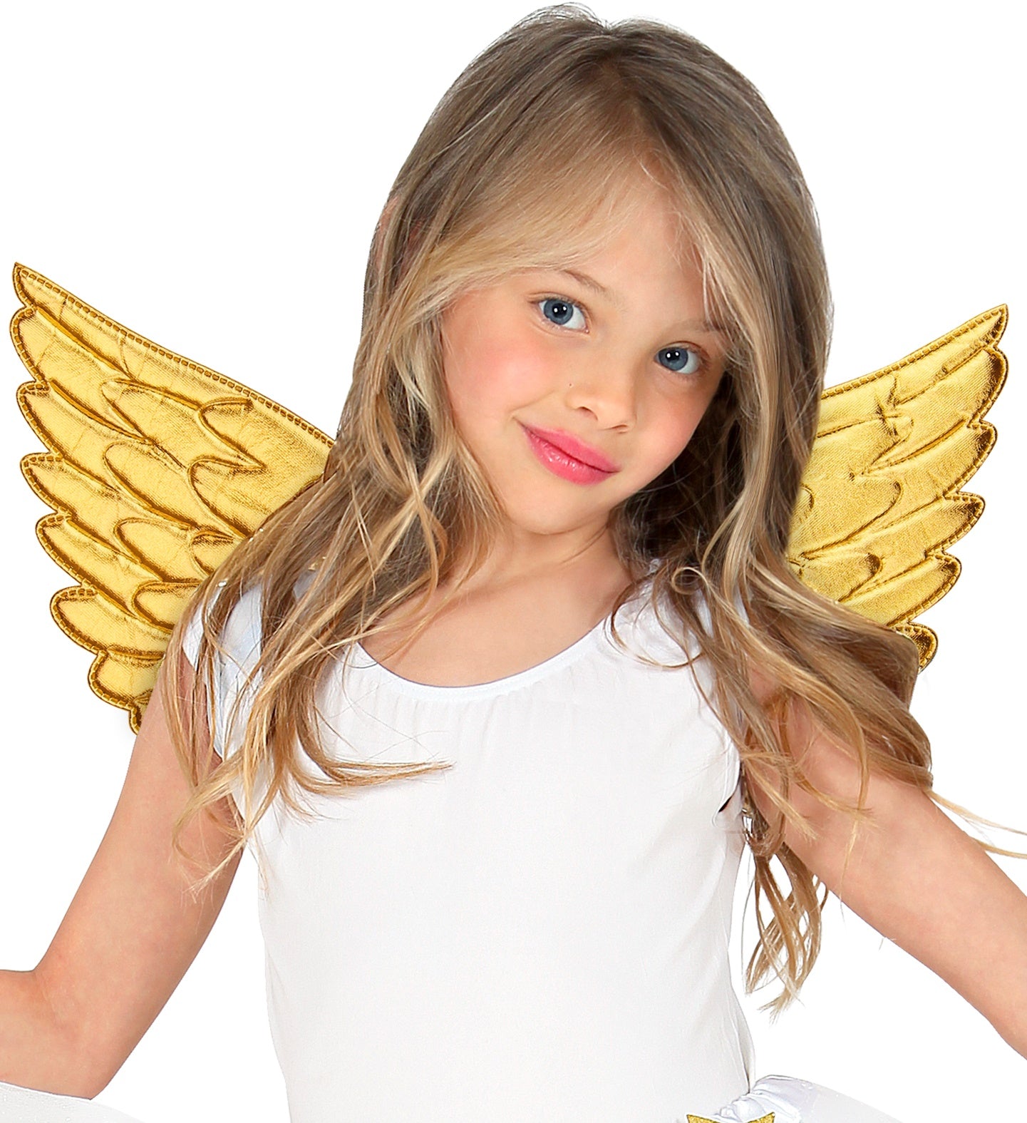 Child's Gold Angel Wings costume accessory