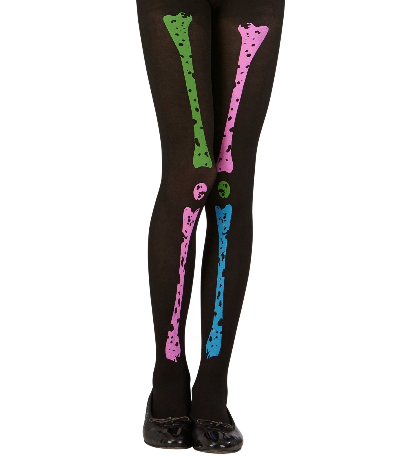 Children's Neon Skeleton Tights