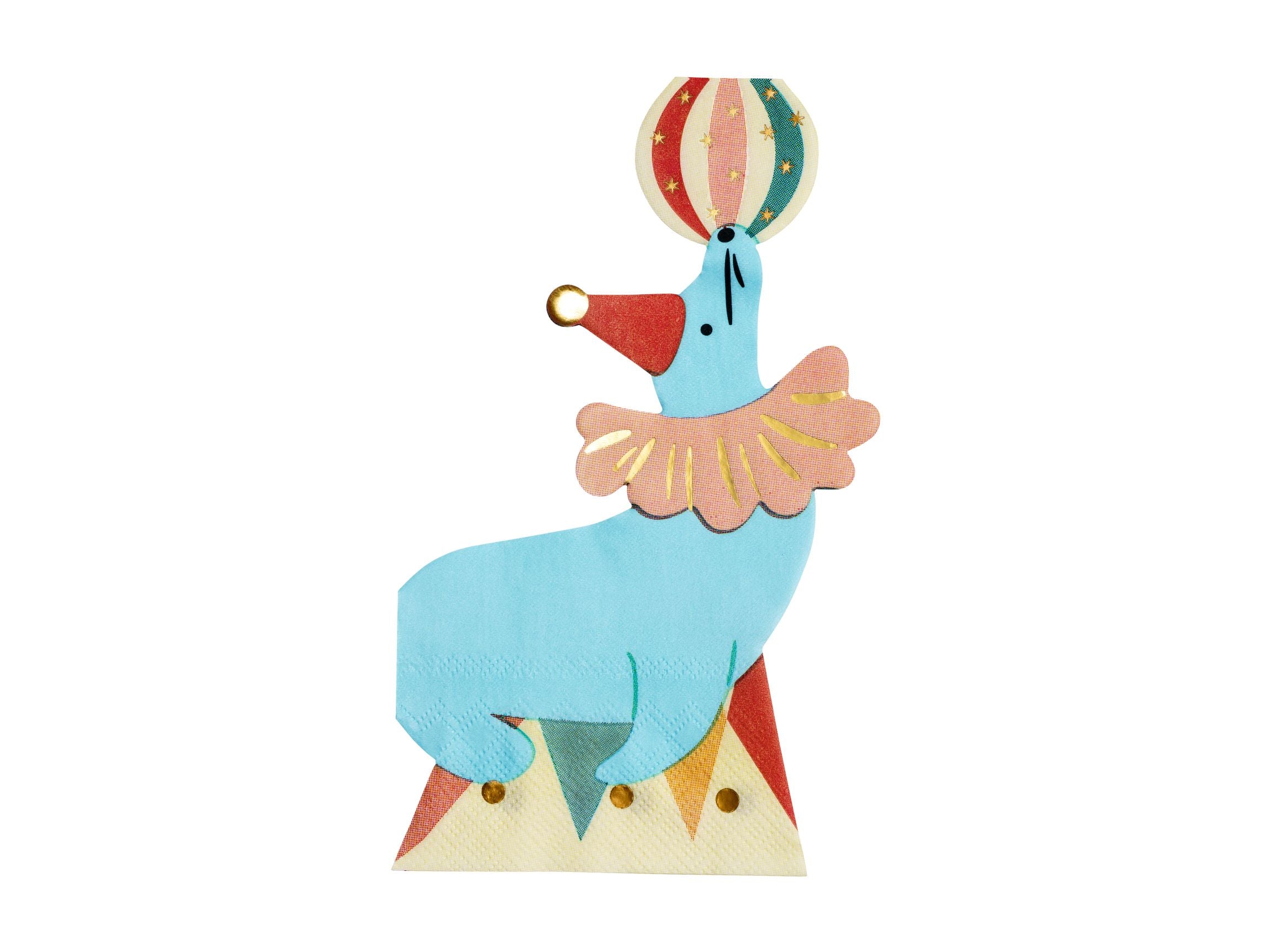 Circus Seal Shaped Paper Napkins