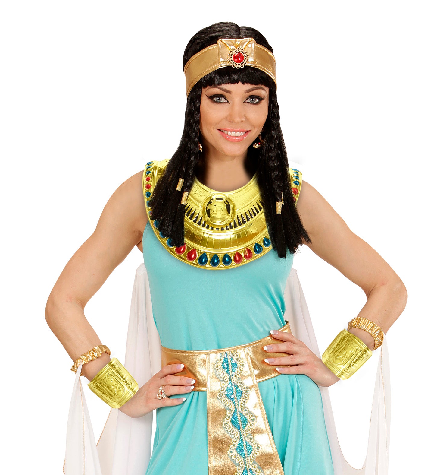 Cleopatra Queen Collar and Bracelets fancy dress costume accessory