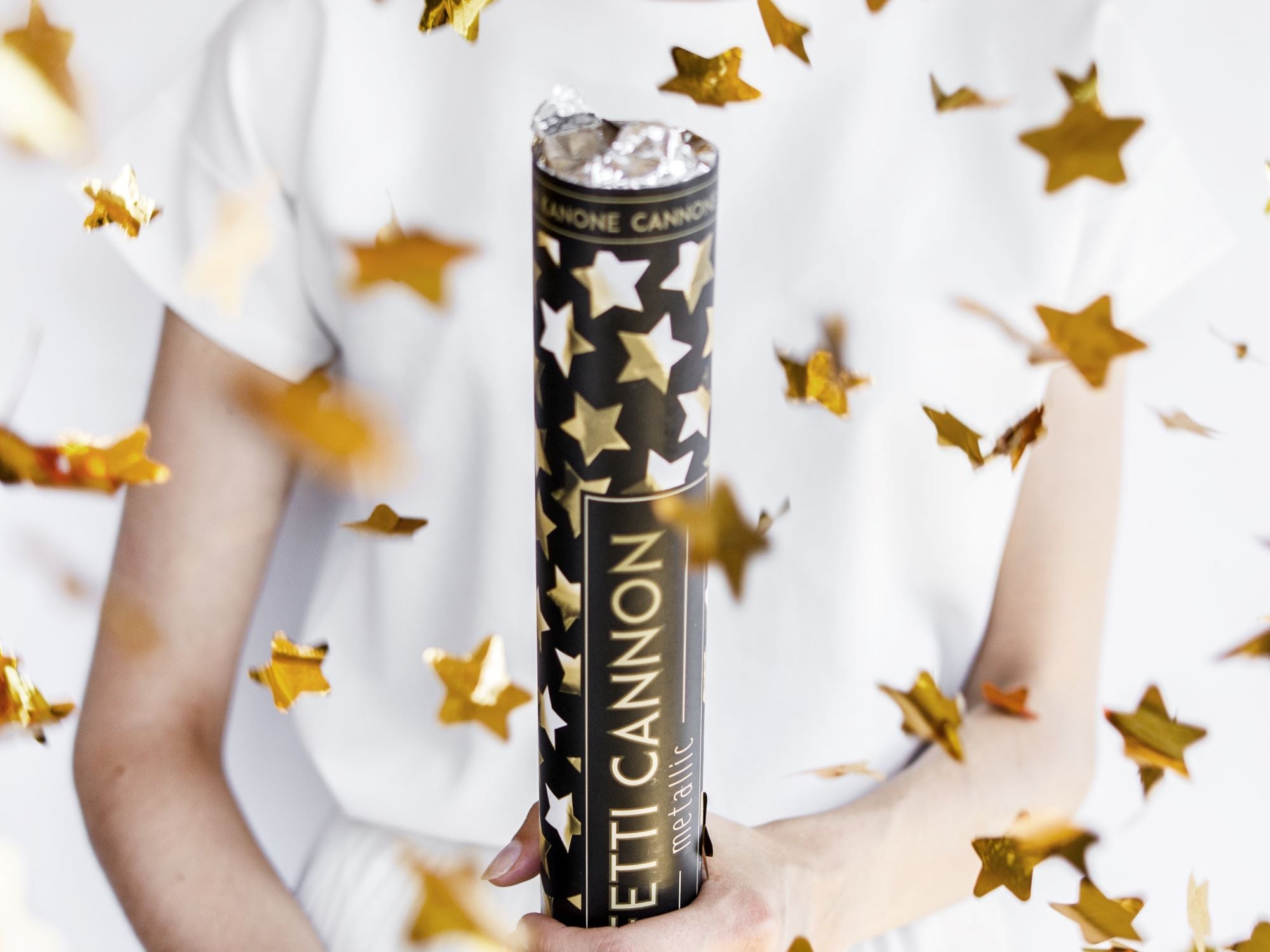 Confetti Cannon Gold Stars 60cm