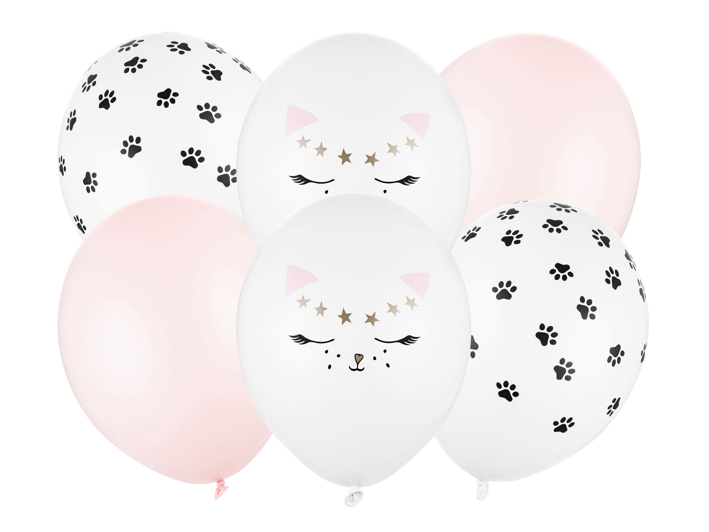 Cute Cat Balloon Mix Pack of 6