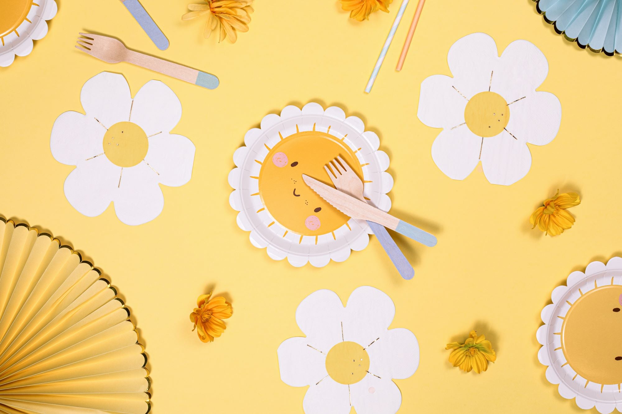 Daisy shaped Paper Napkins 