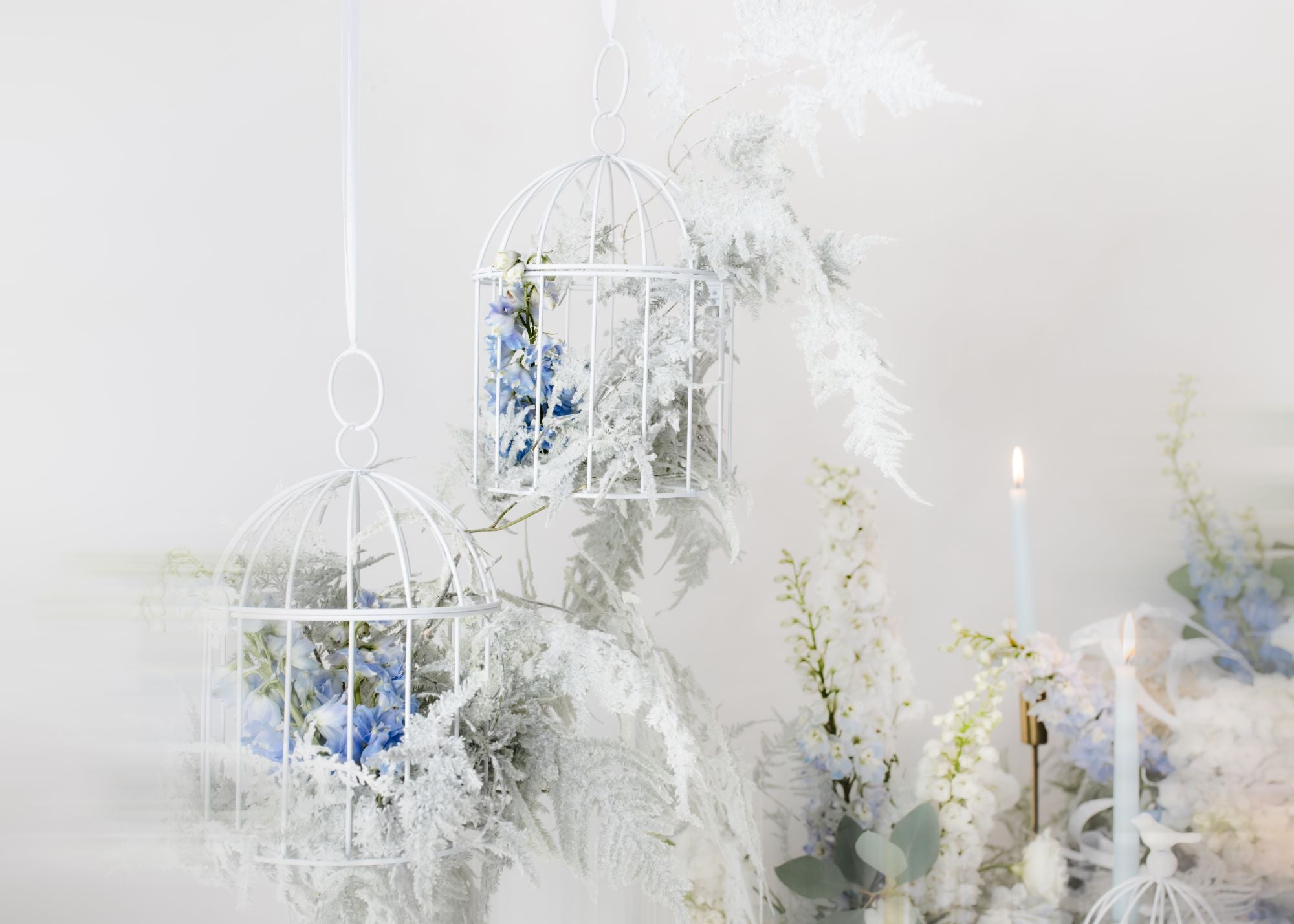 Decorative Bird Cage White communion decoration