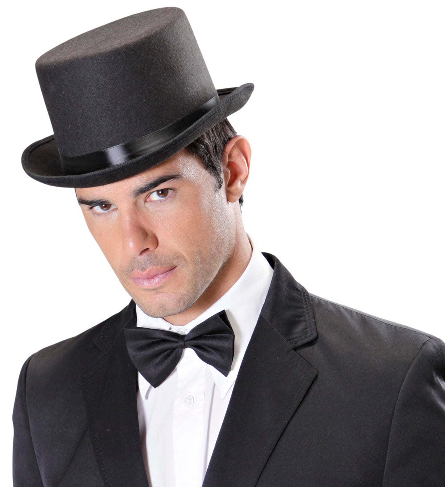 Deluxe Black Top Hat Thick Felt costume accessory