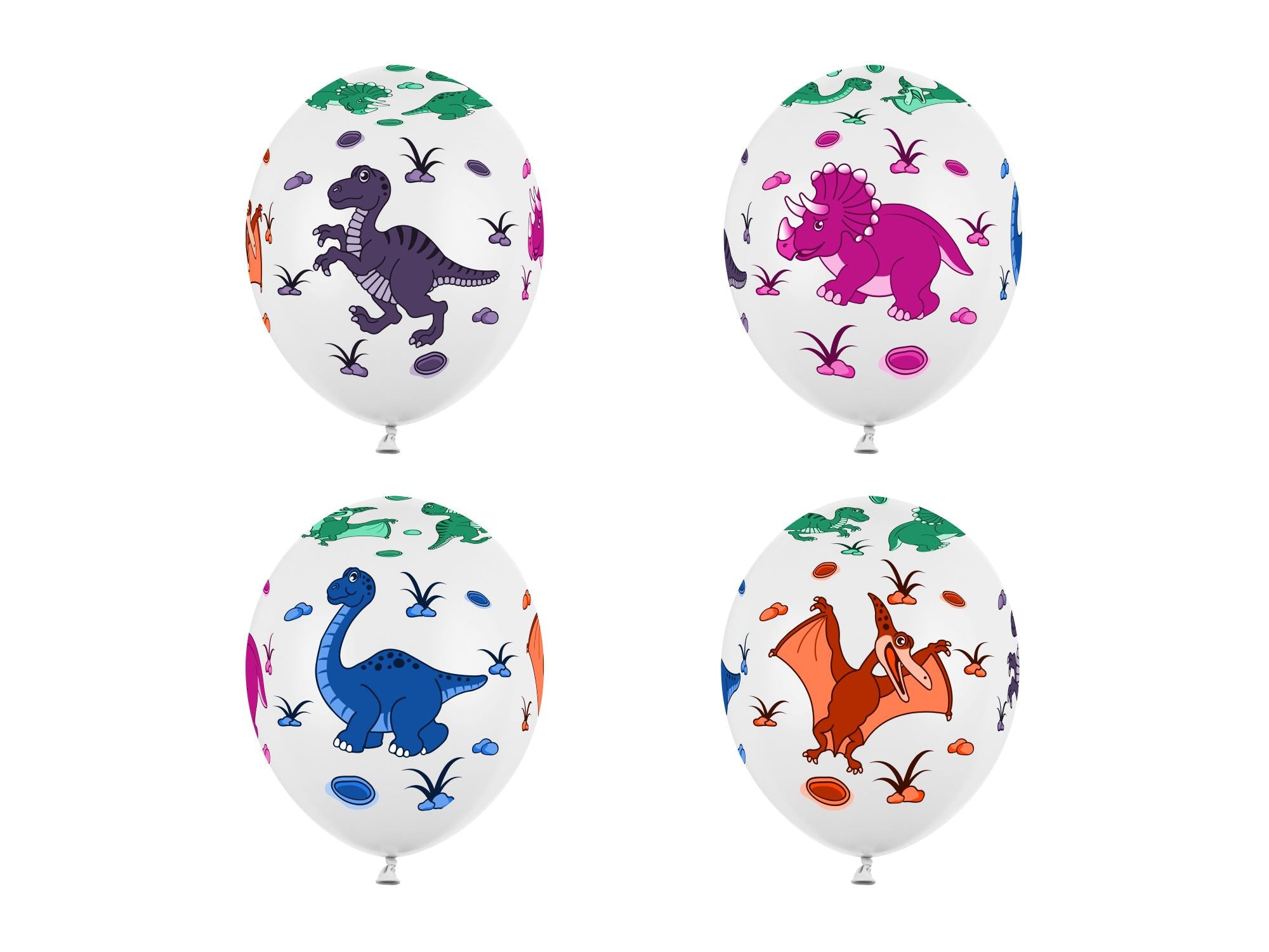 Dinosaur Balloons Pack of 6