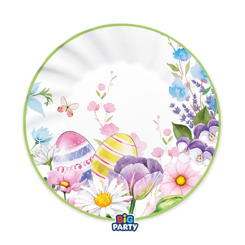 Easter Floral Paper Plate 25cm