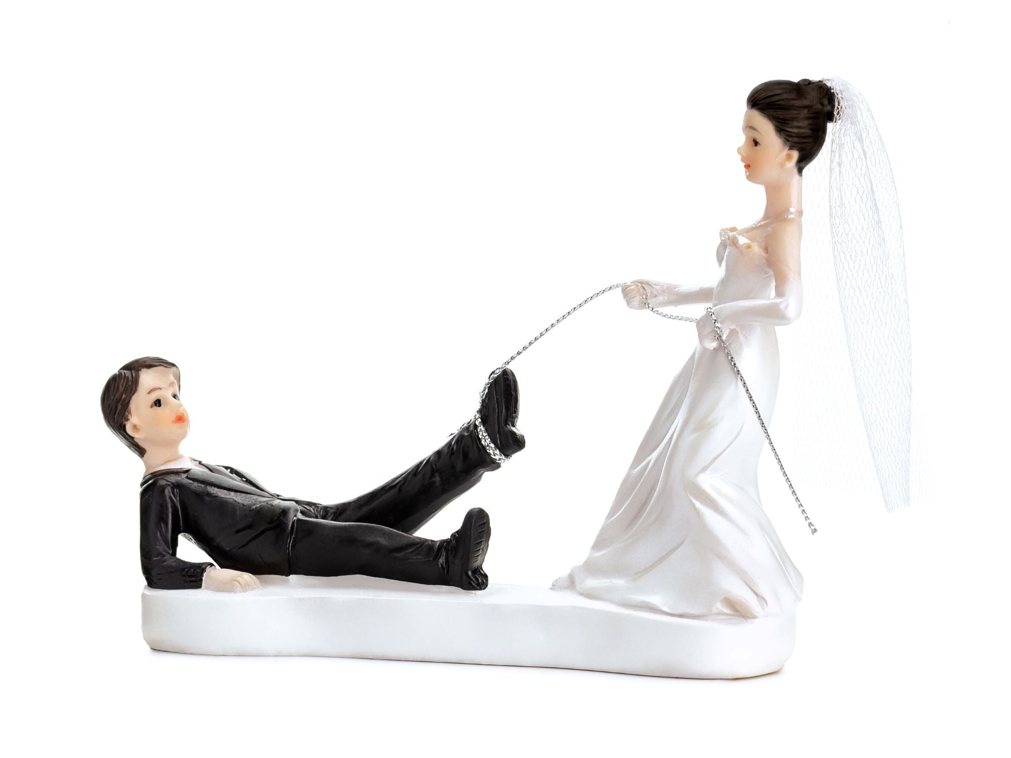 Figurine Newly-weds with a Rope Cake Topper