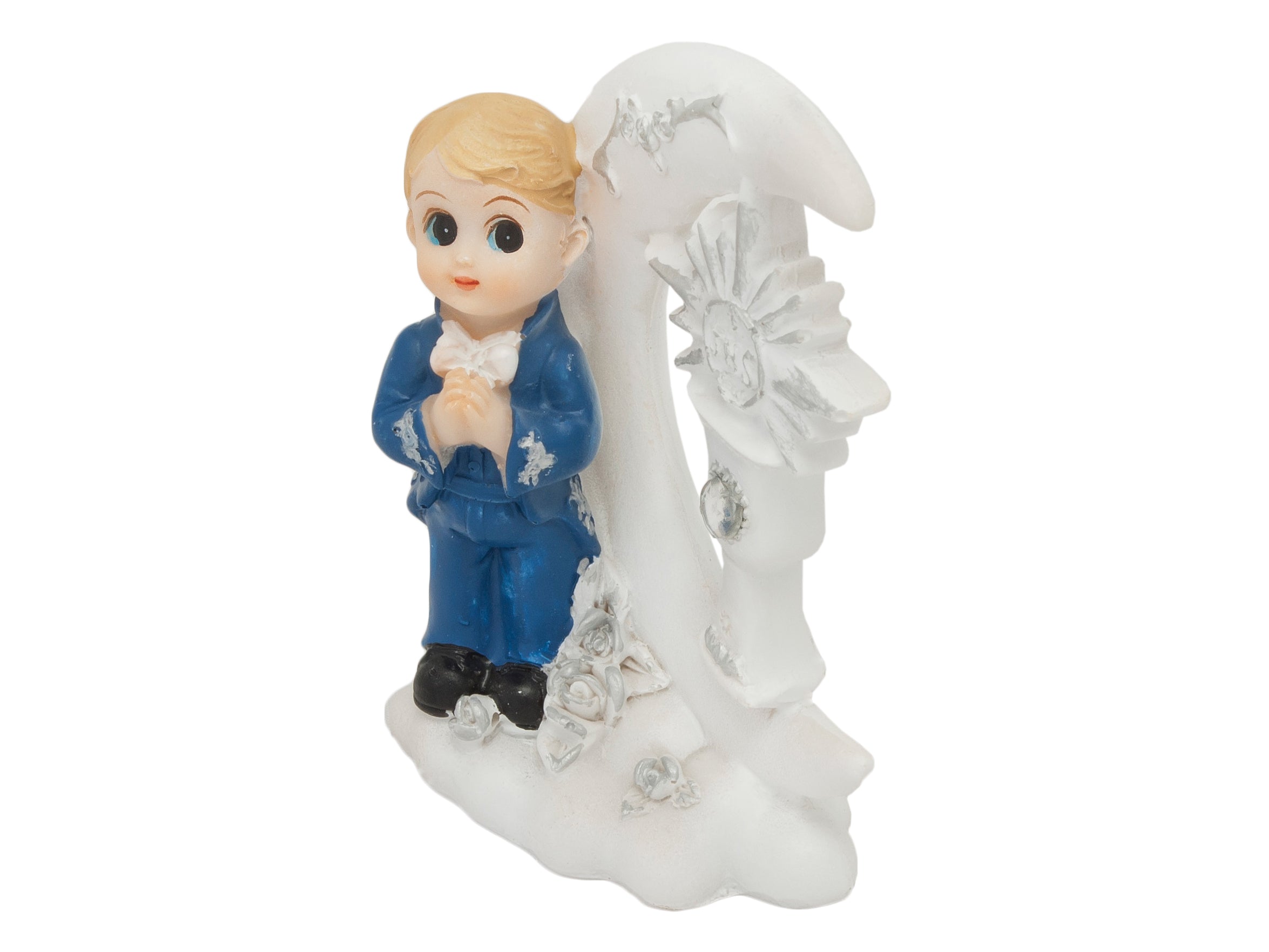 First Communion Figurine Boy Cake Topper