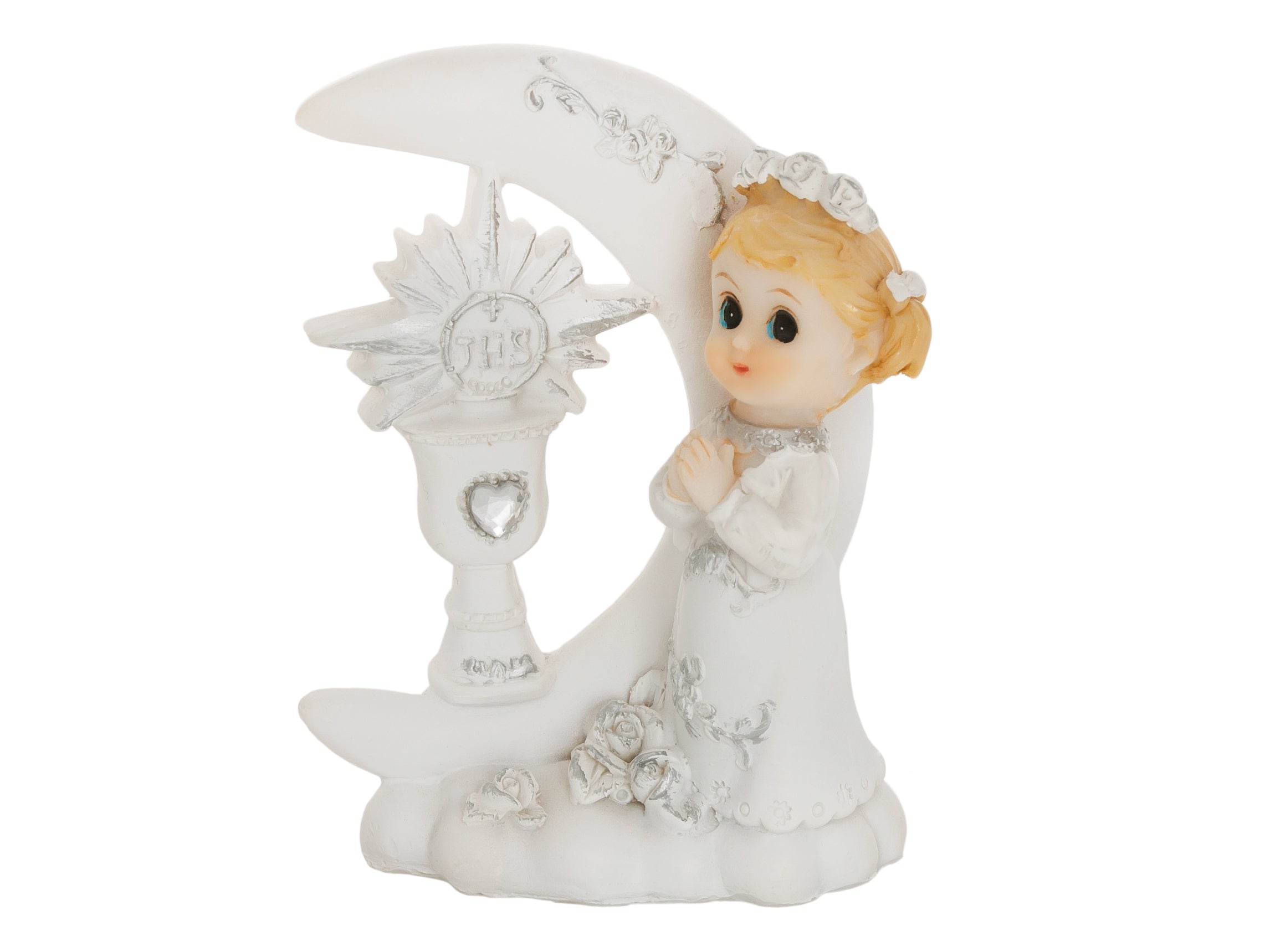 First Communion Figurine Girl Cake Topper