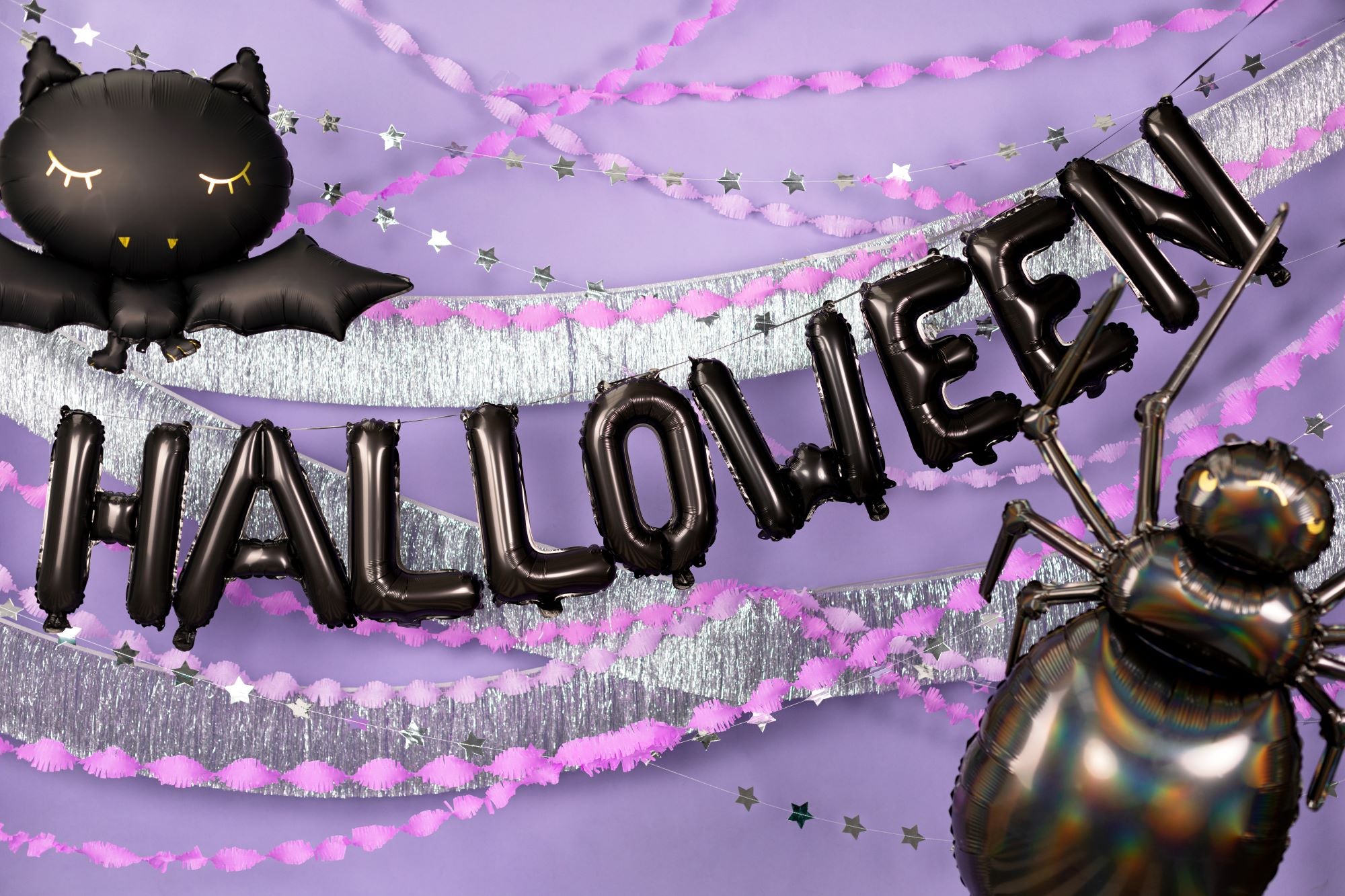 Foil Balloon Halloween Banner