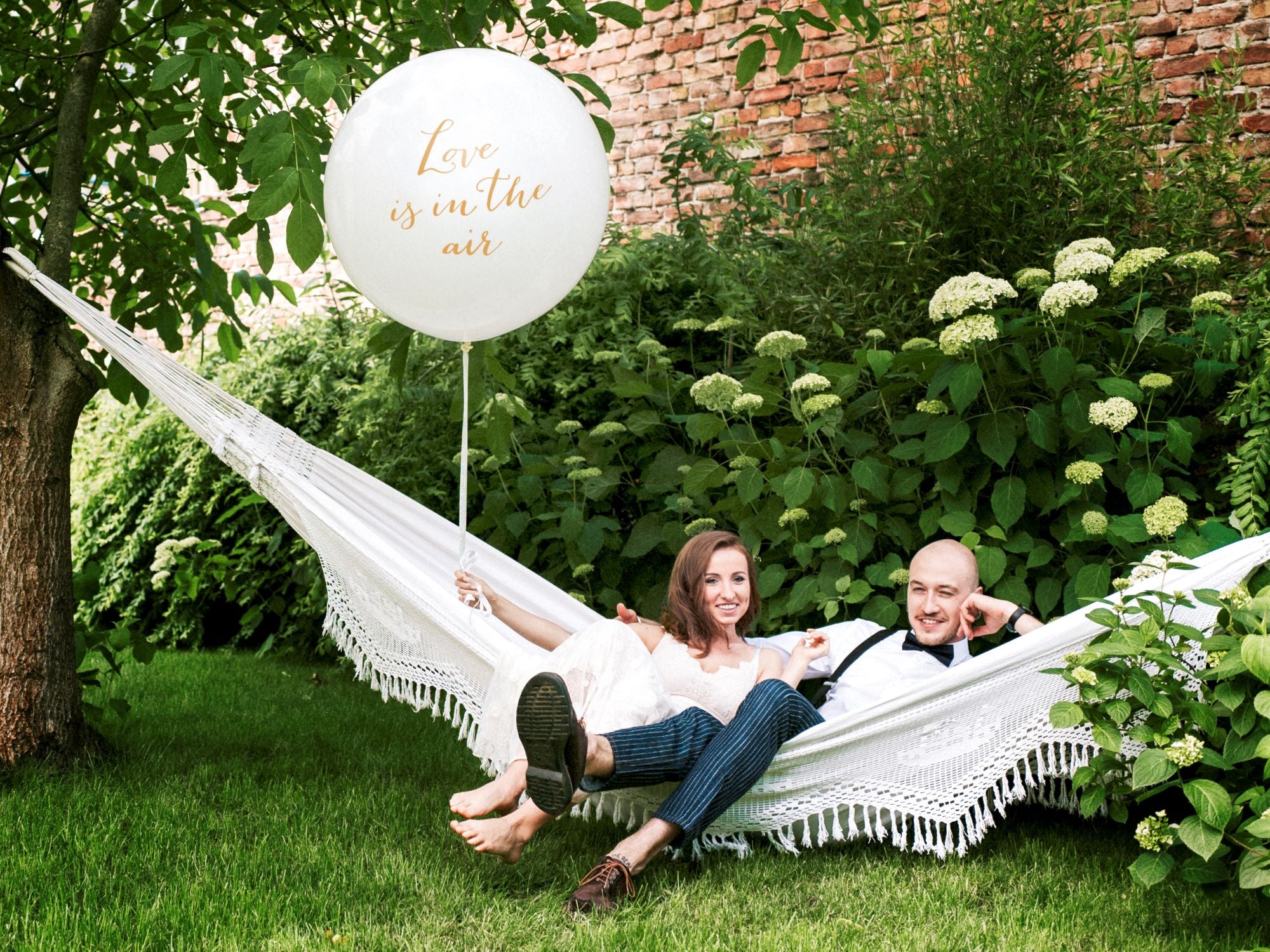 Giant Love is in the Air Balloon Gold wedding party decoration