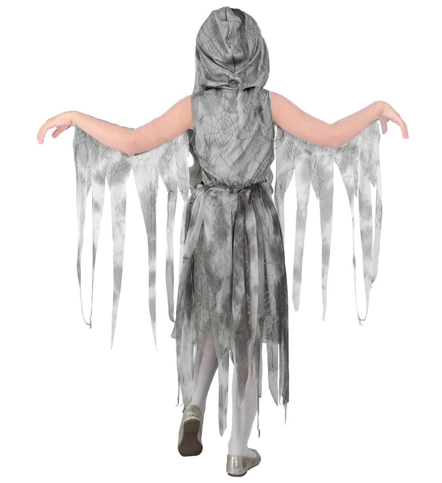 Back view of Chained Ghostly Spirit Halloween costume for girls