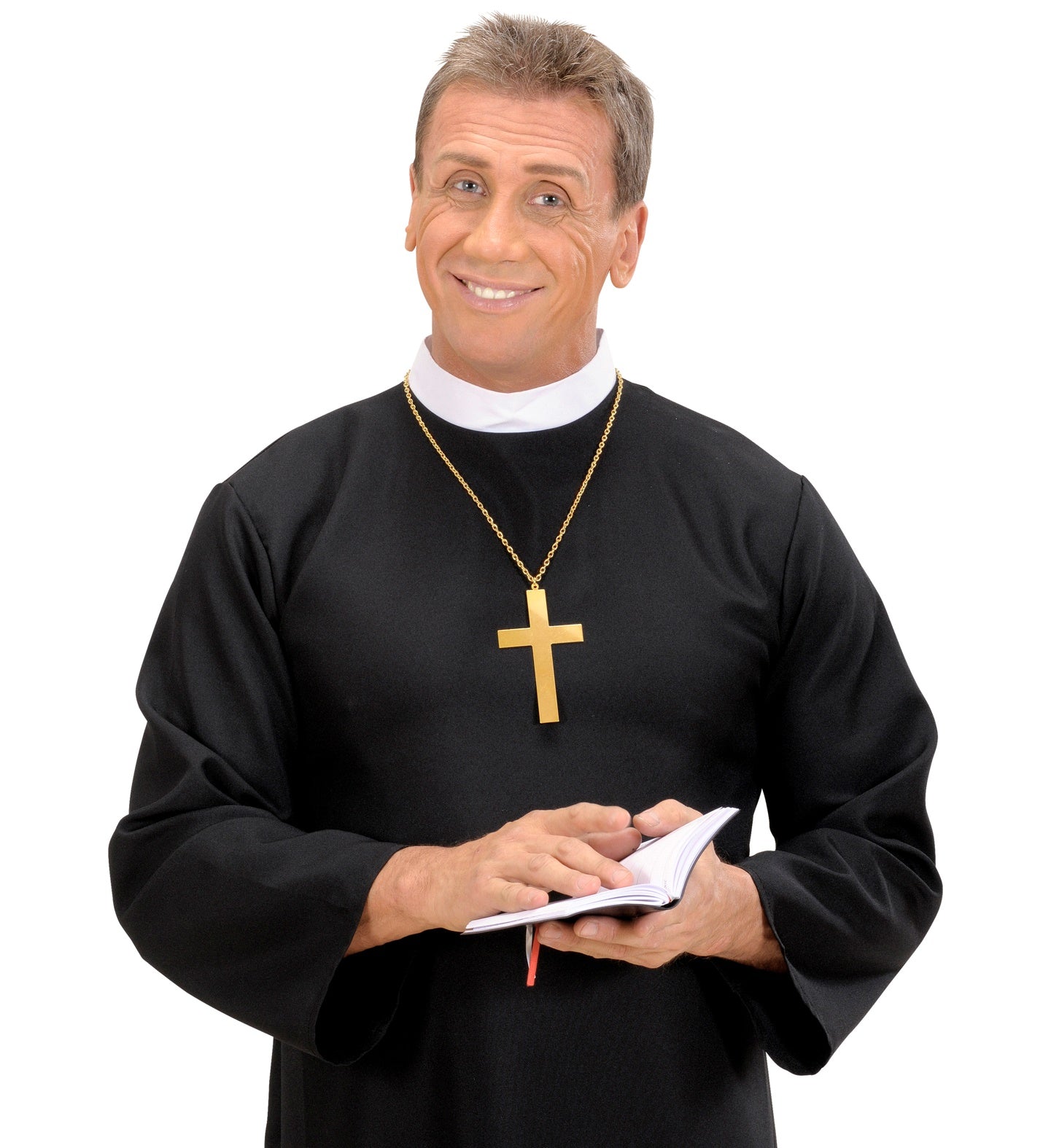 Gold Cross and Chain for priest costume