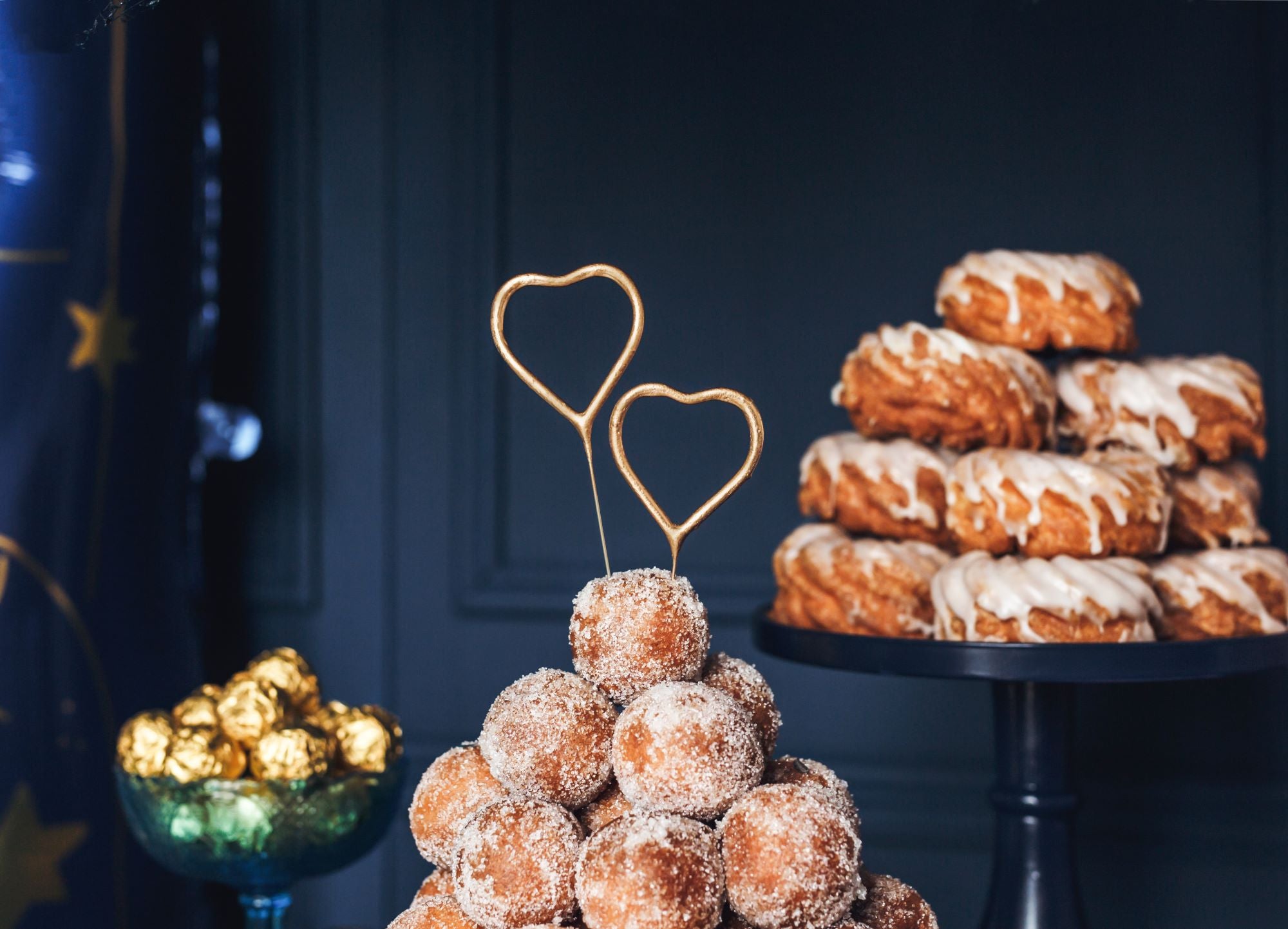 Gold Heart Sparklers Pack of 2