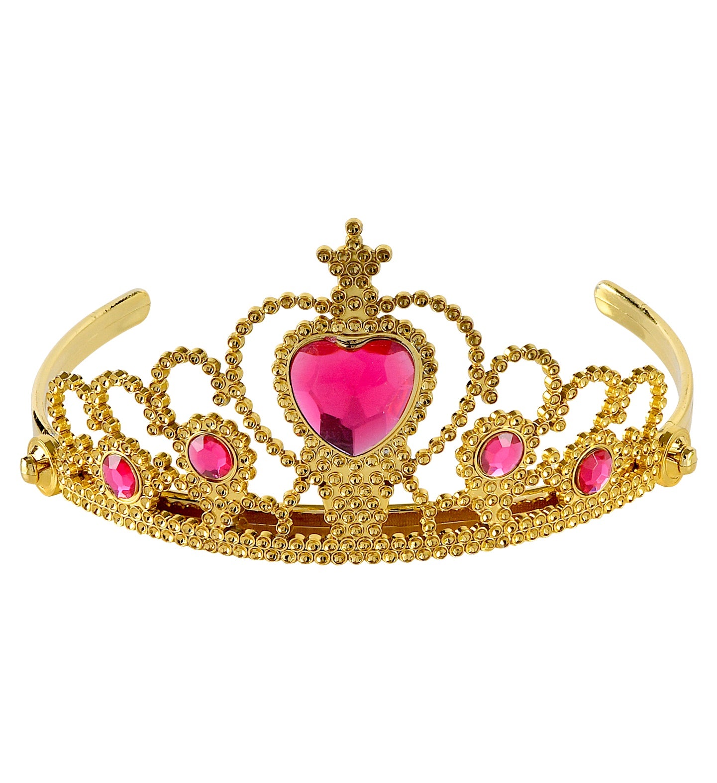 Gold Queen's Tiara with Pink Gems
