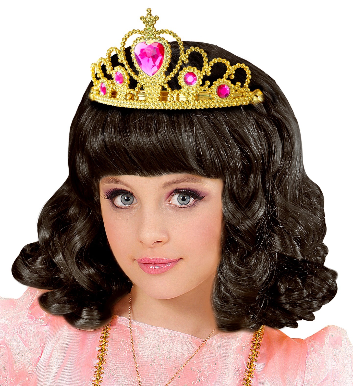 Child's Gold Queen's Tiara with Pink Gems