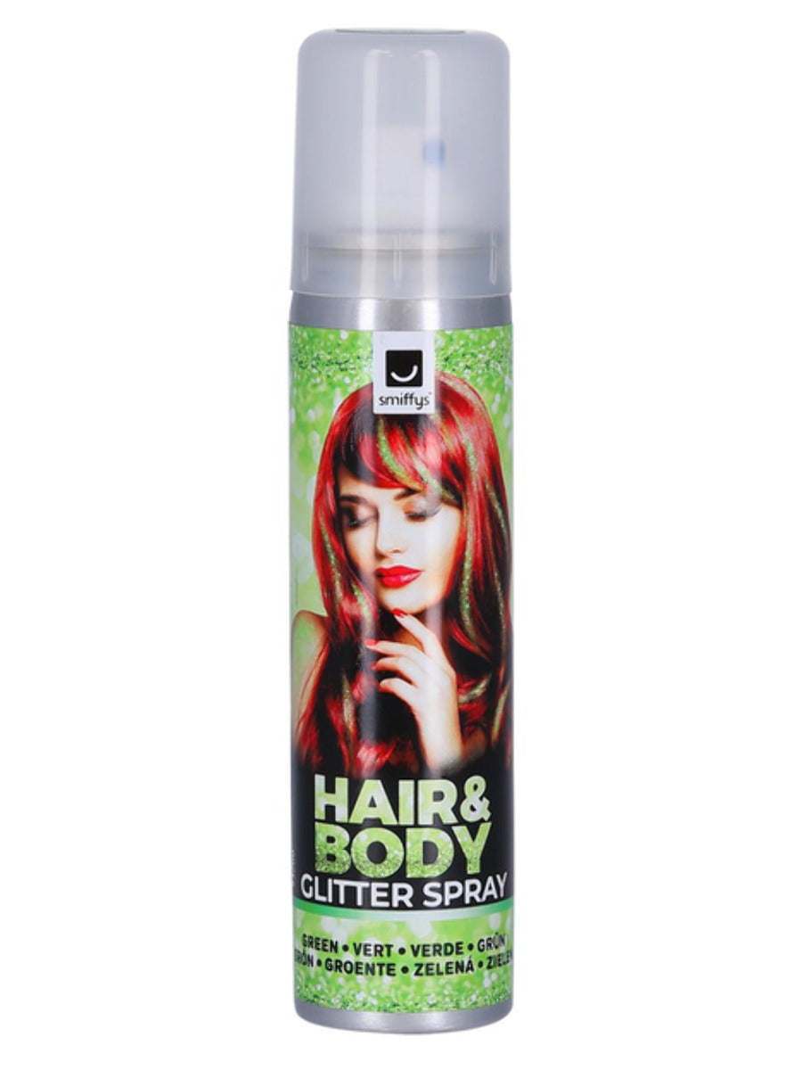 Green Hair and Body Glitter Spray