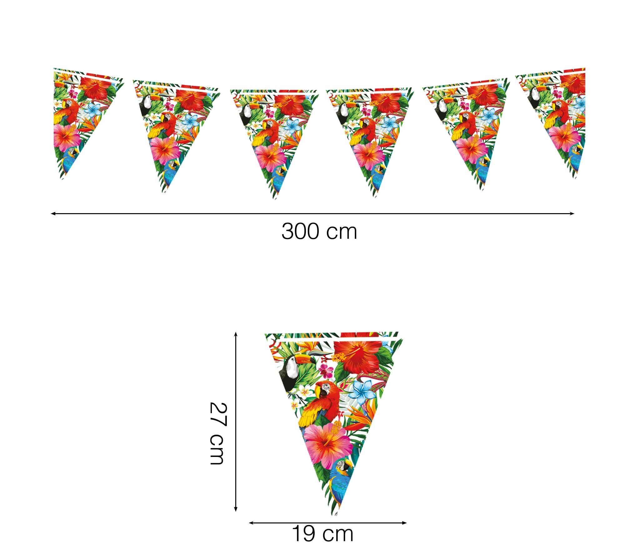 Hawaiian Party Bunting