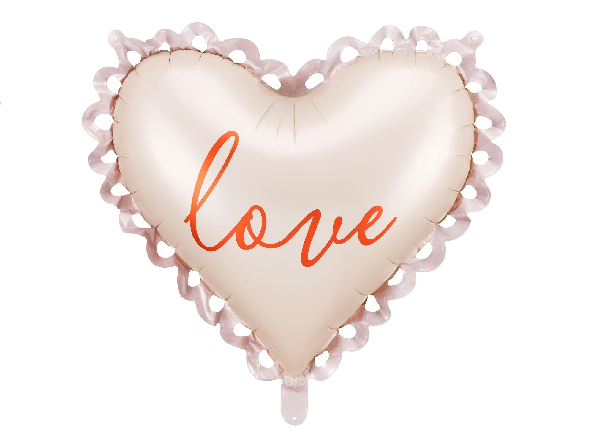 Heart with Love Inscription Foil Balloon