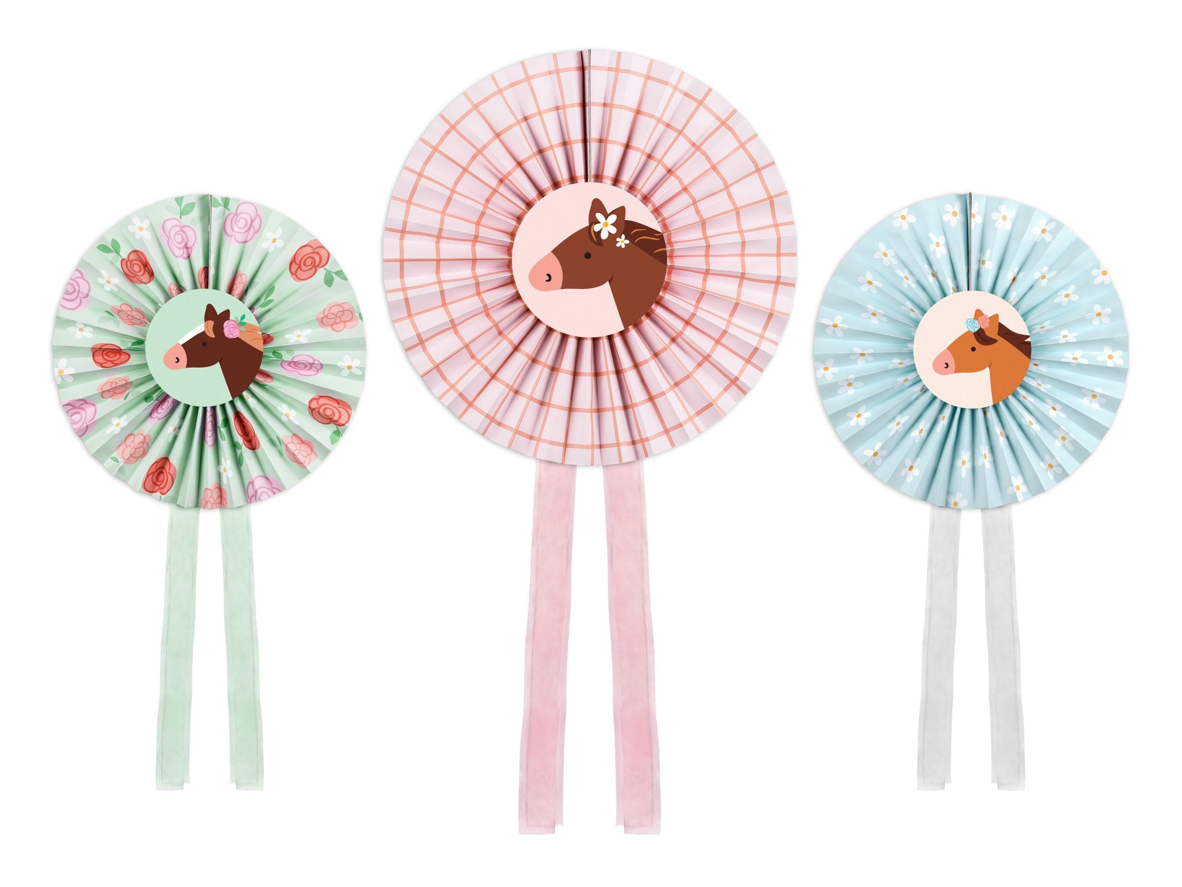 Horses Decorative Rosettes 35cm