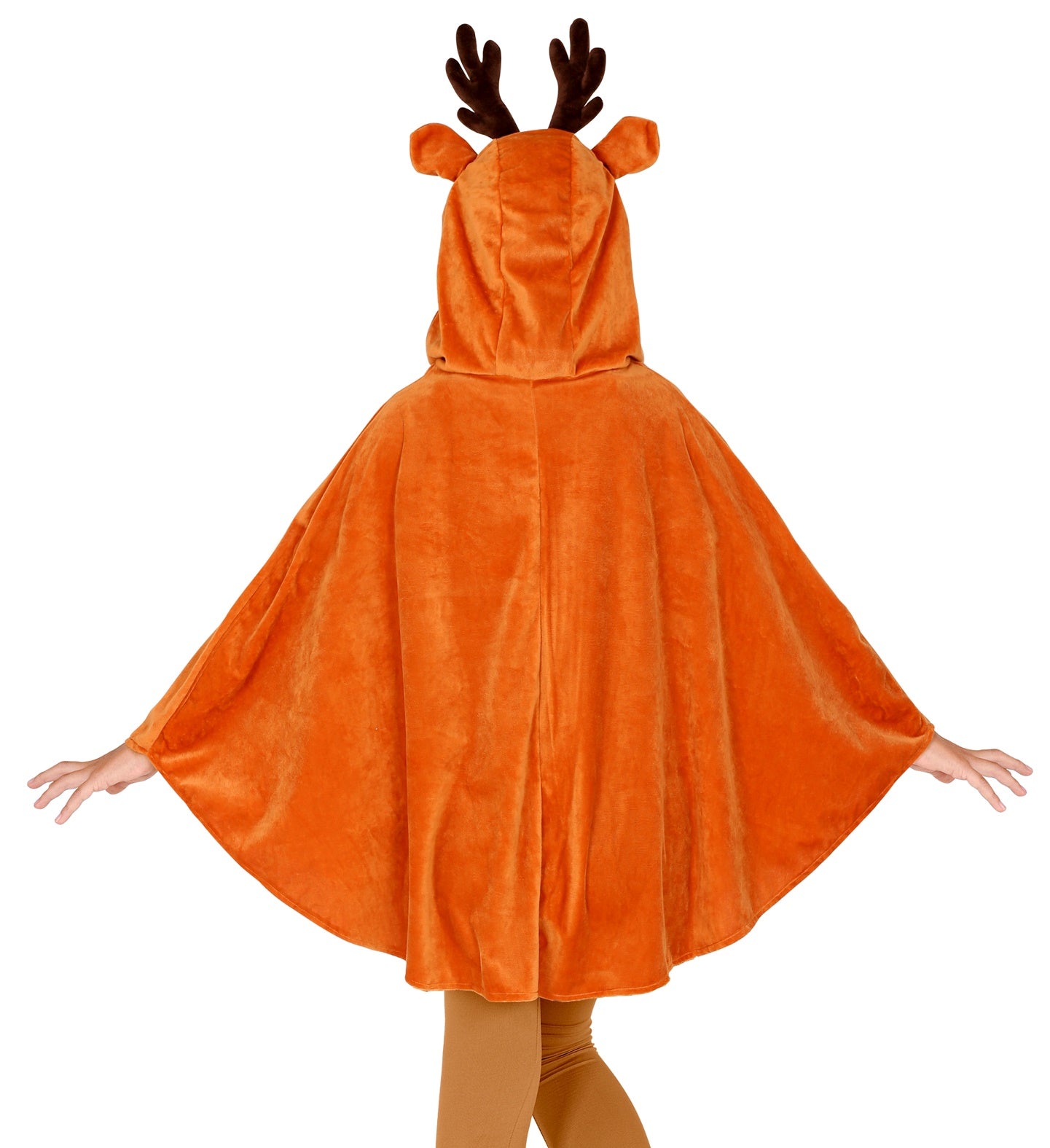 Kid Reindeer Poncho back