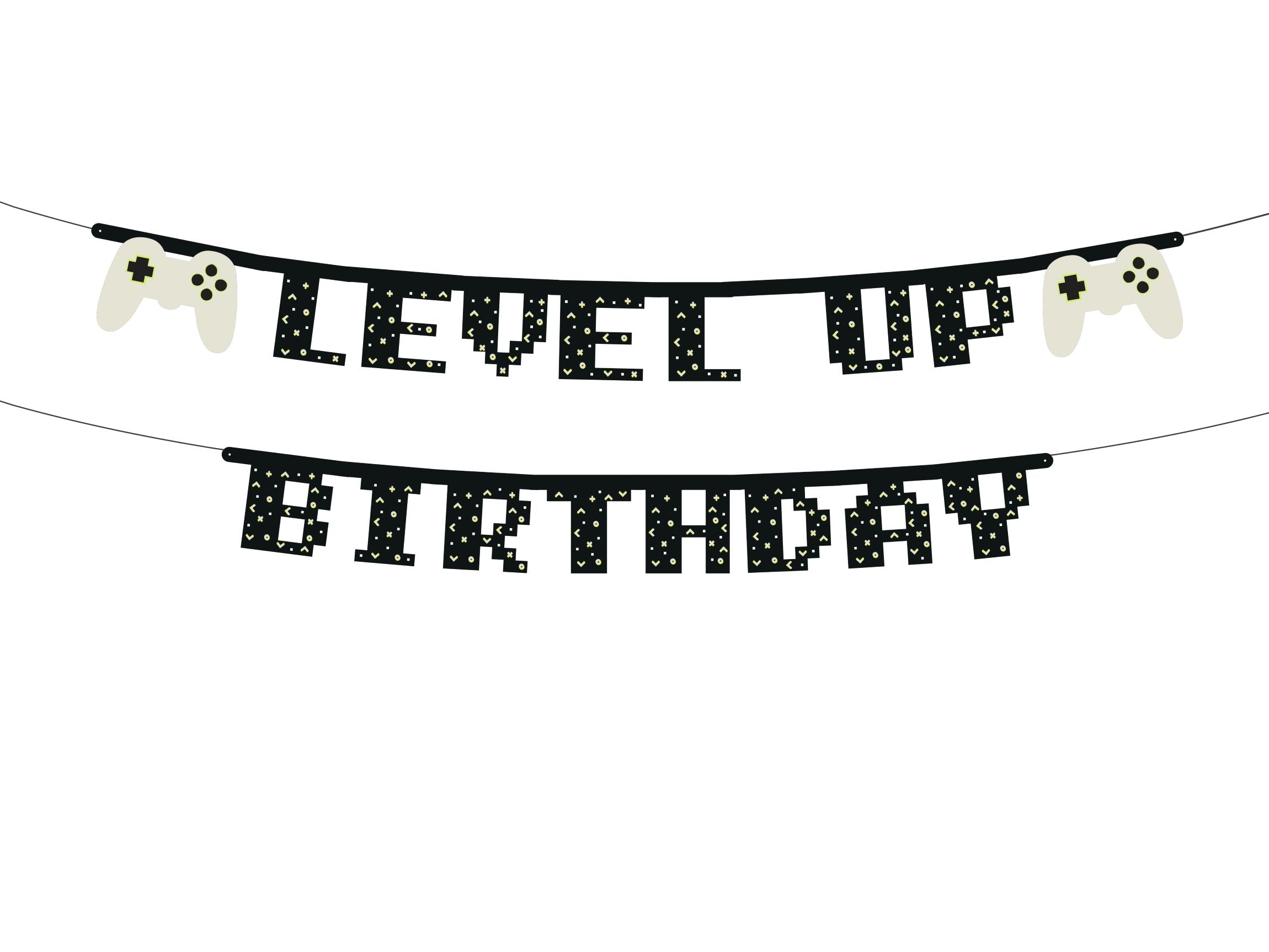 Level Up Birthday Banner party decoration