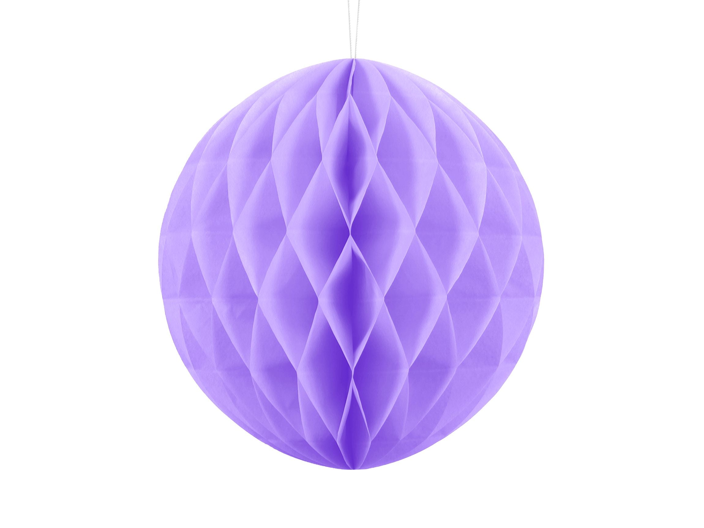 30cm lilac honeycomb ball decoration for parties and weddings.