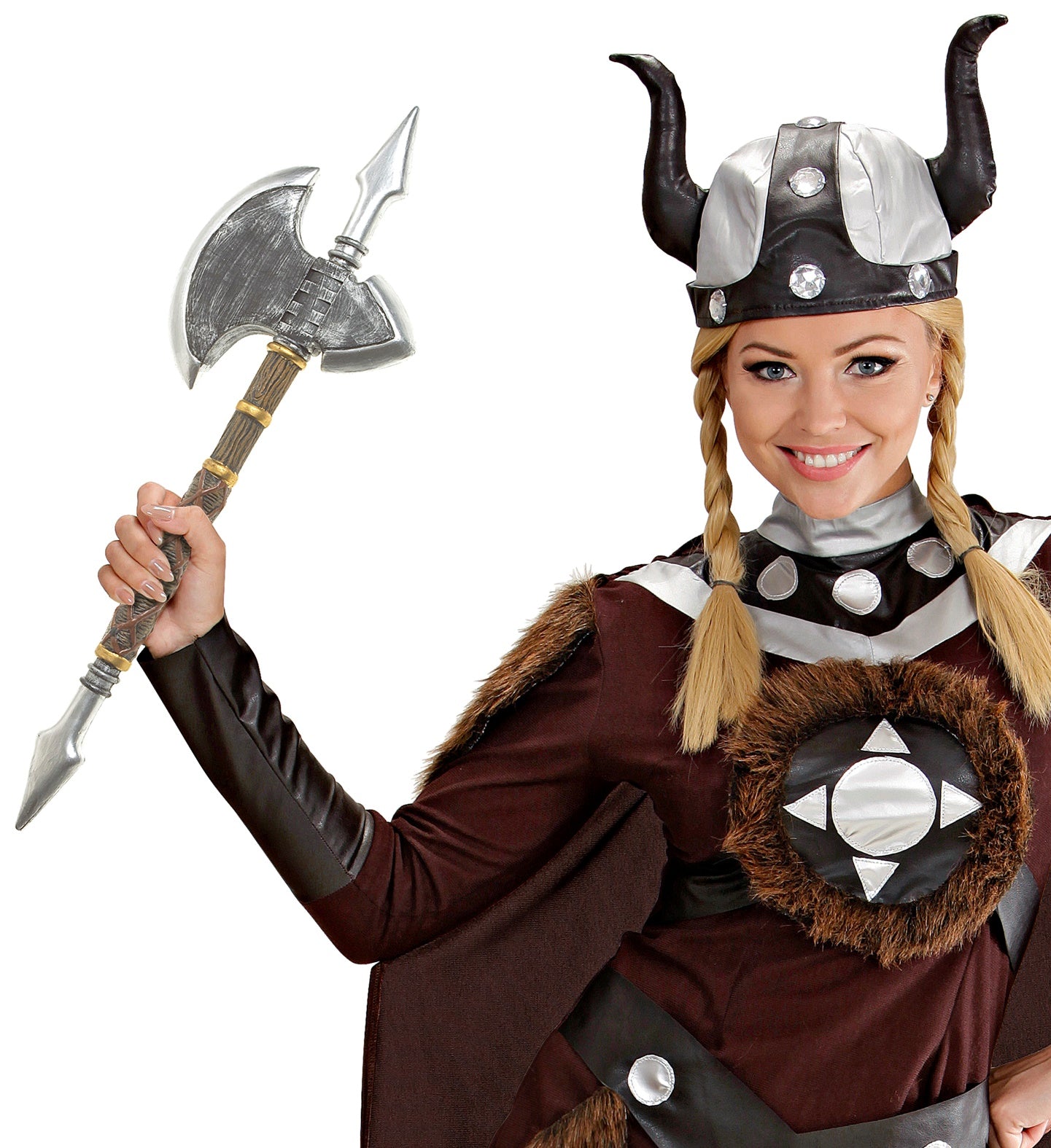 Medieval Spiked Axe toy weapon