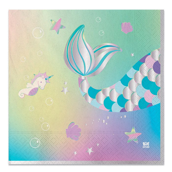 Mermaid Party Paper Napkins