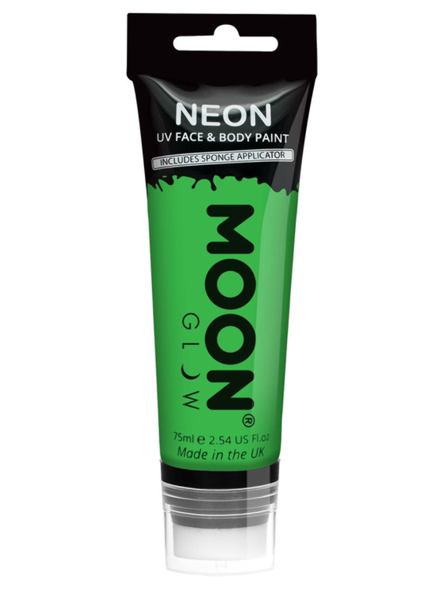 Large Moon Glow 75ml Neon UV Face & Body Paint Green