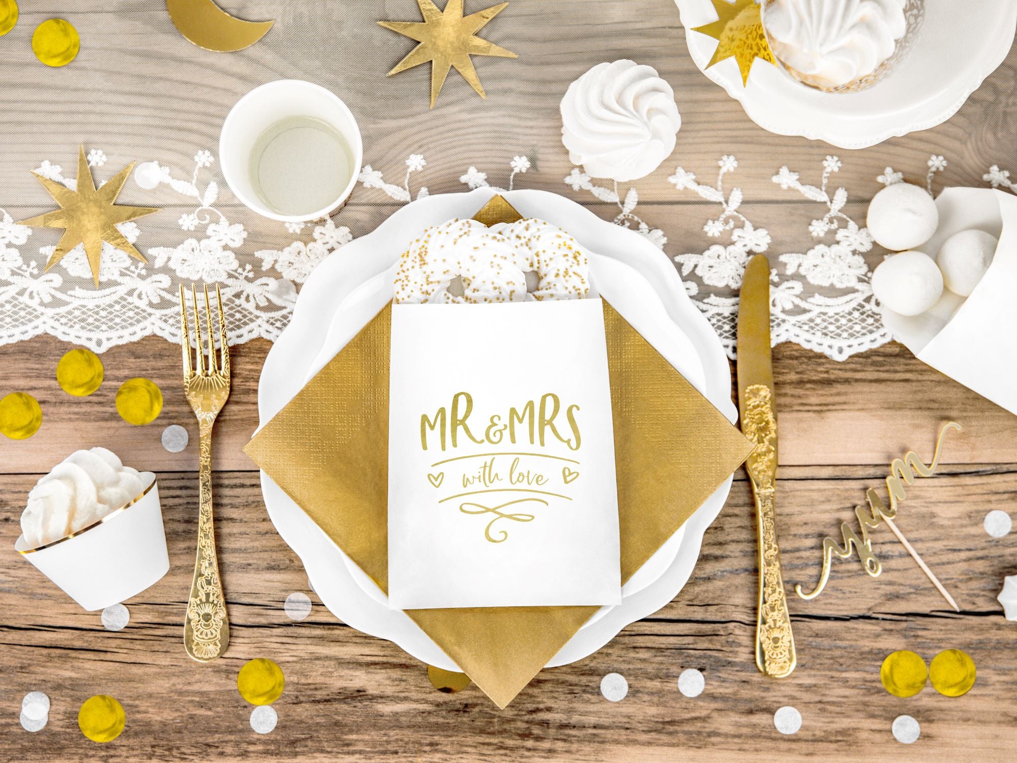 Mr and Mrs Treat Bags Pack of 6