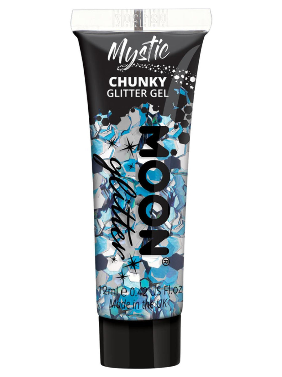 Moon Glitter Mystic Chunky Glitter Gel 6 Assorted Colours Box Set 12ml Costume Make Up main image 1