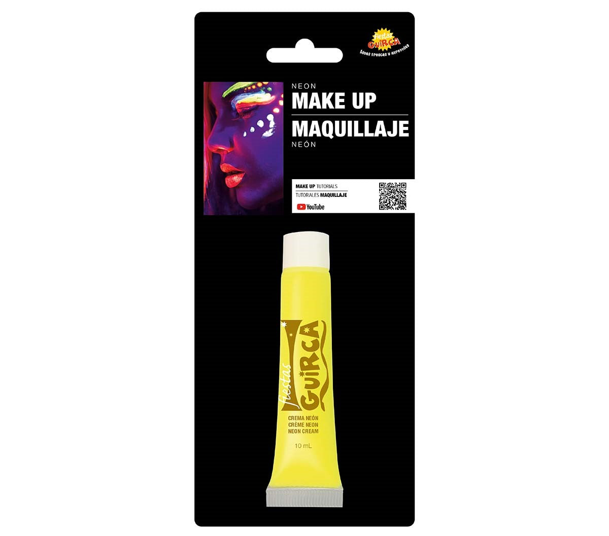 Neon Yellow Make-up Face and Body Paint