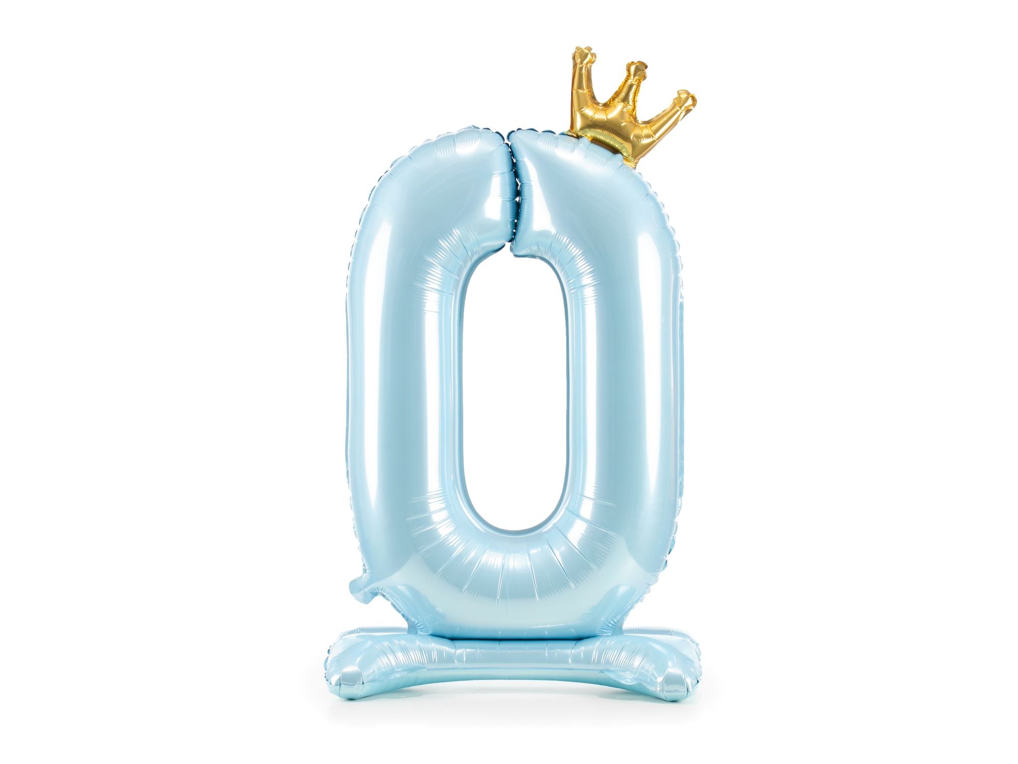 Number Zero Balloon Blue