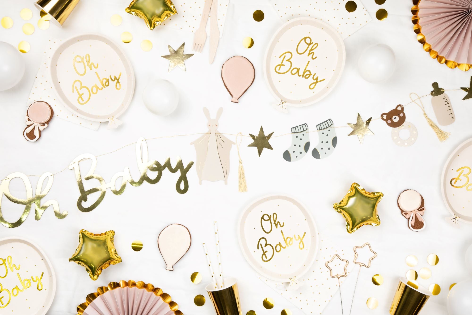 Oh Baby Plates for baby shower