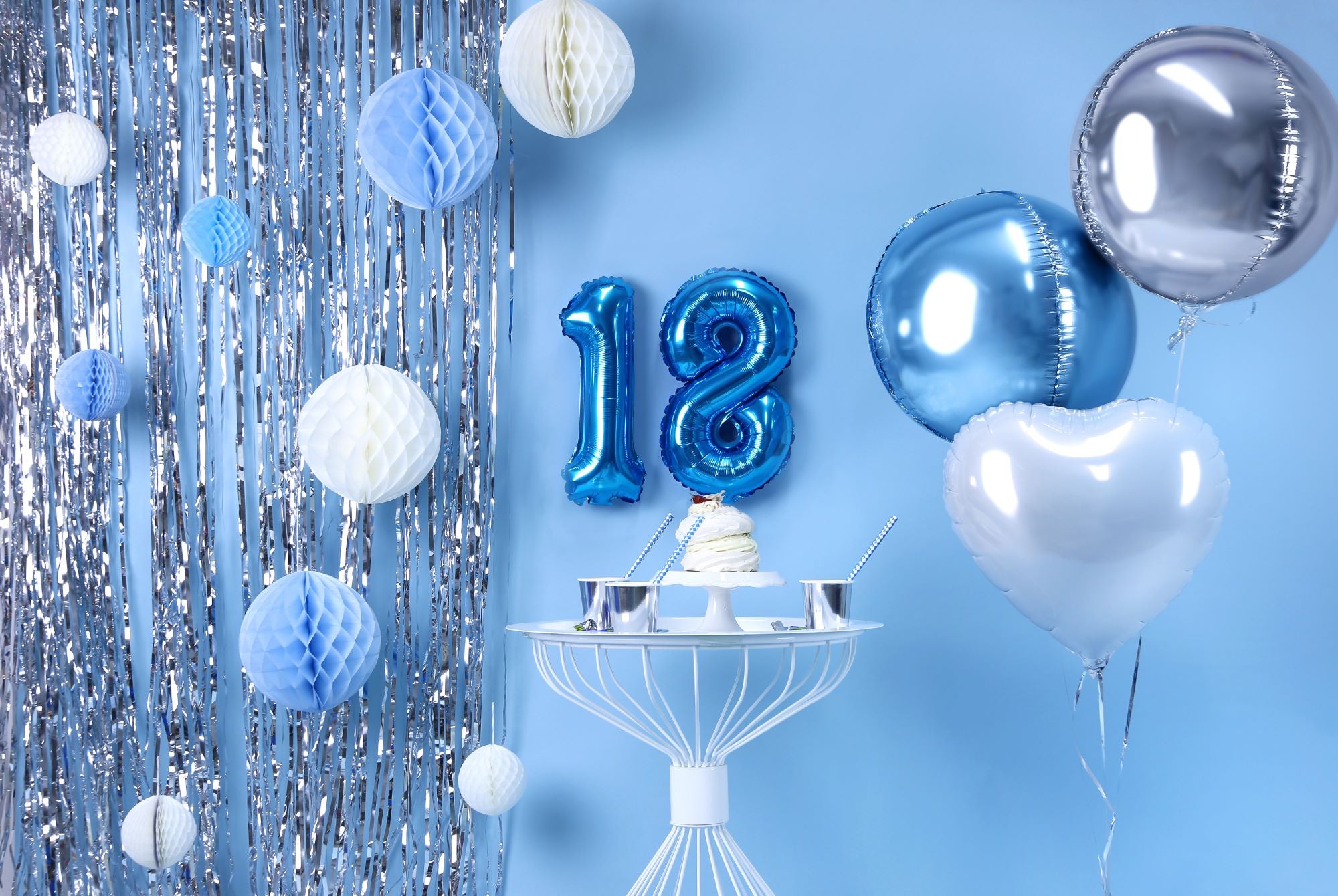 Party Curtain Silver foil backdrop
