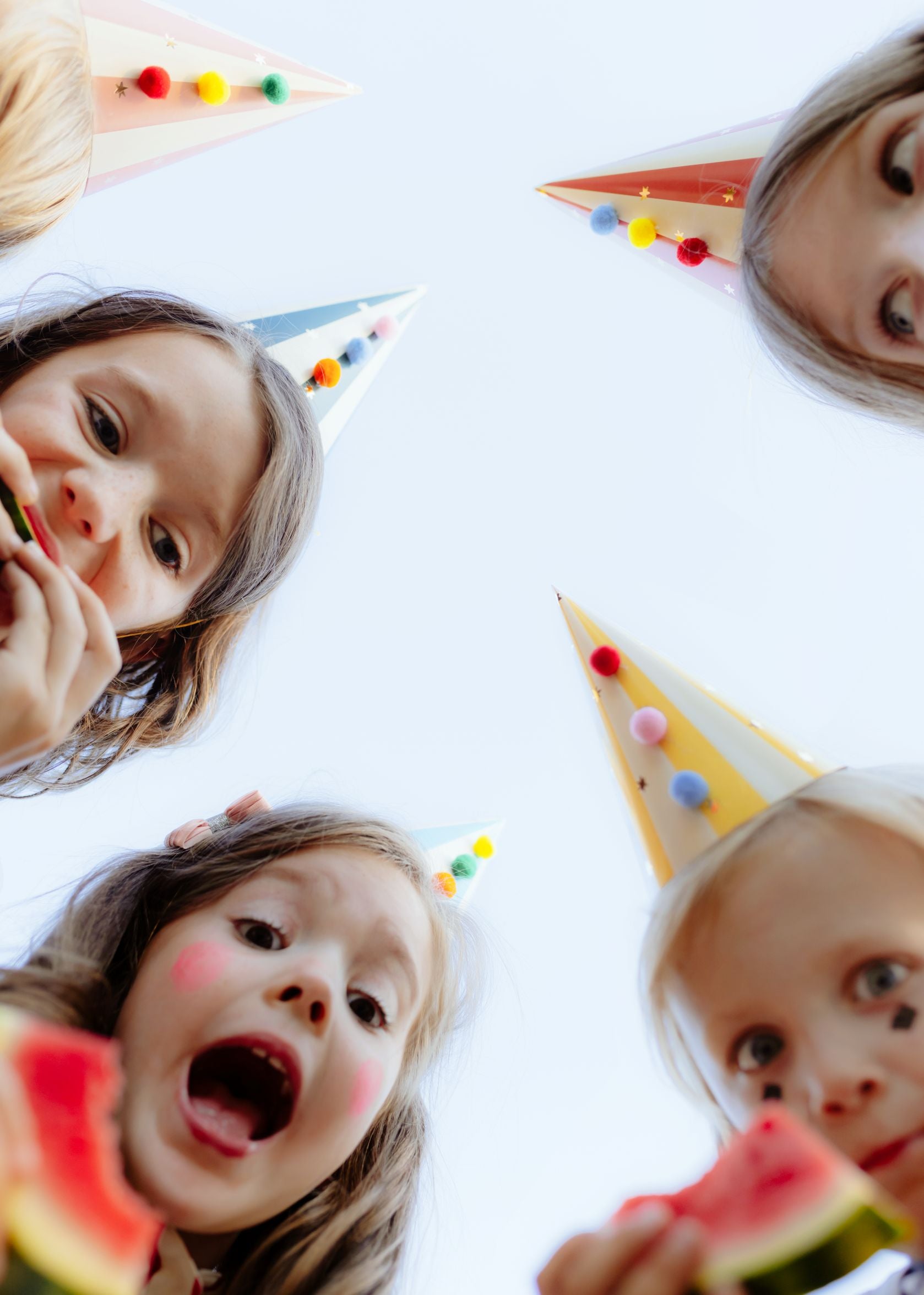 Party Hats with Pompoms