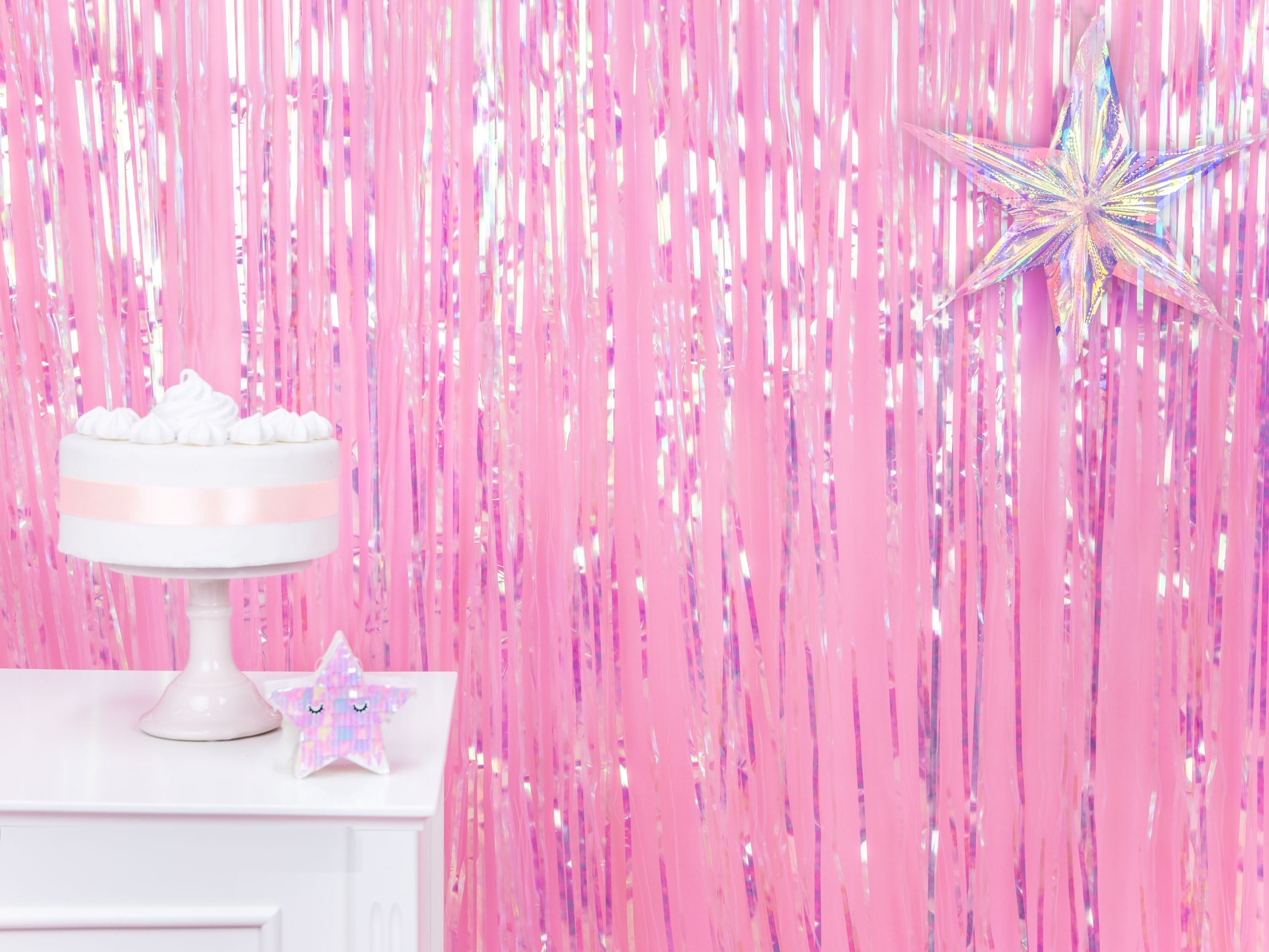 Party Curtain Iridescent backdrop